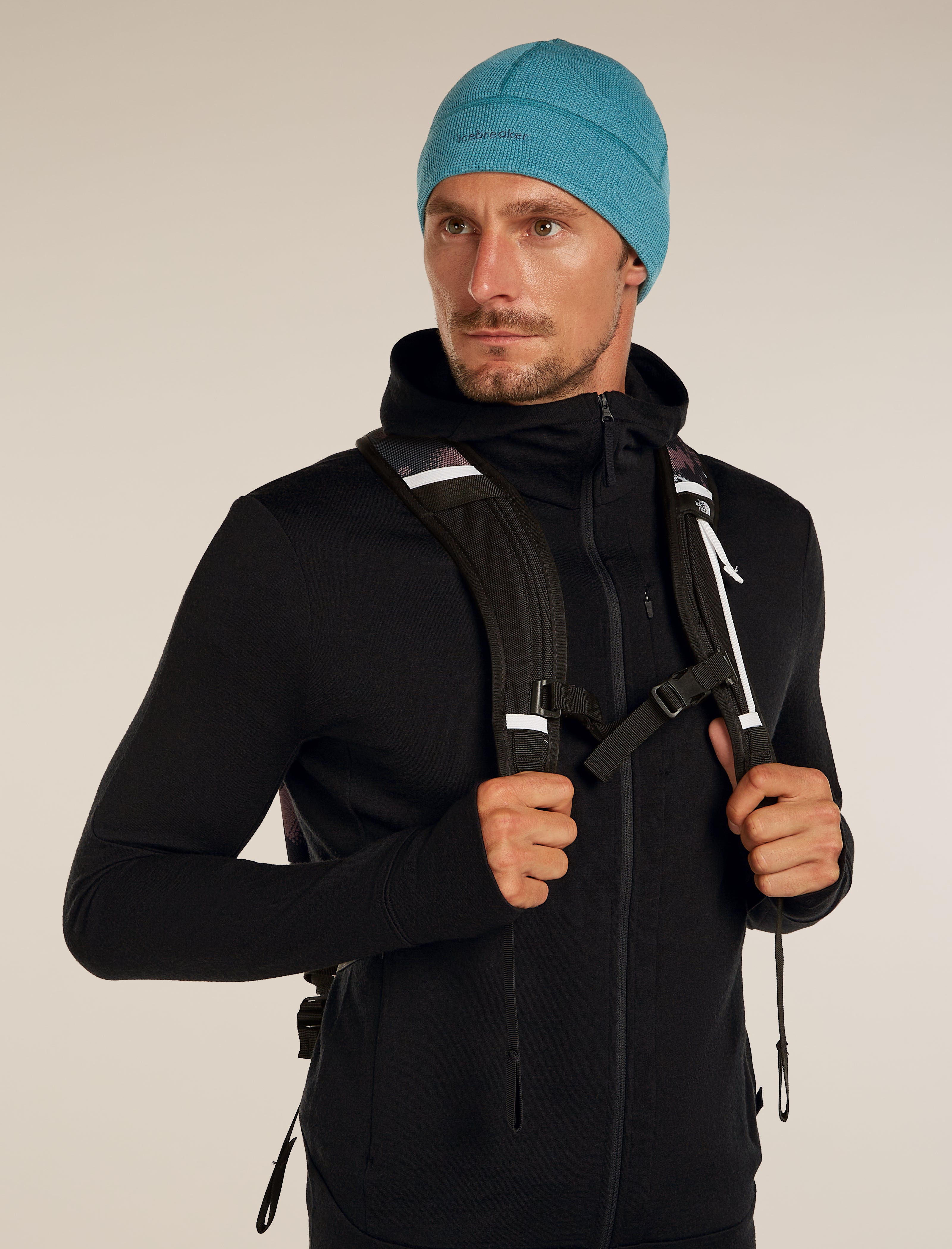 Icebreaker Unisex Merino 260 Waffle Knit Wander Reversible Beanie