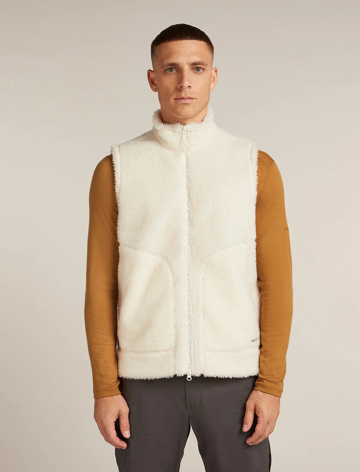 Icebreaker Mens Merino Blend 960 RealFleece High Pile Vest UNDYED