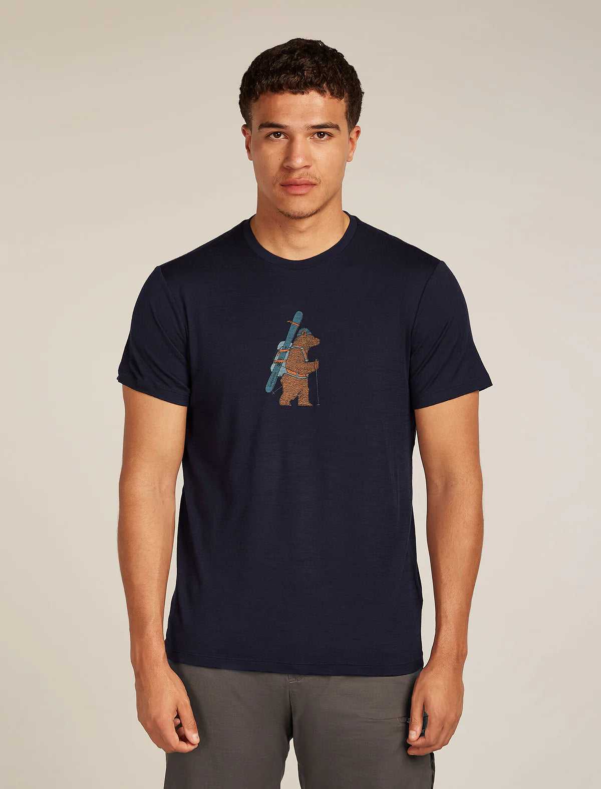 Icebreaker Mens Merino 150 Tech Lite SS Tee Bear Tour