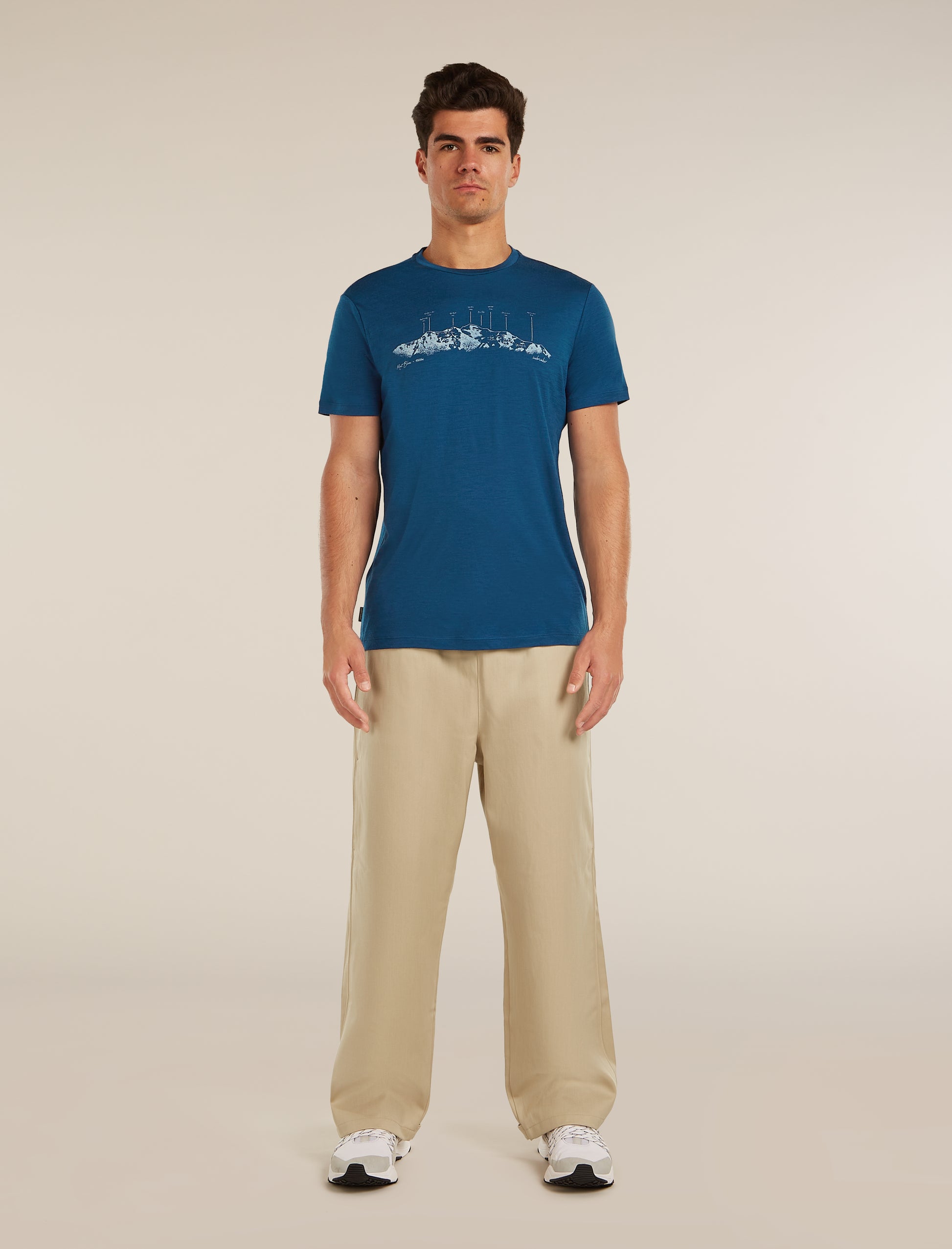 Icebreaker Mens Merino 150 Tech Lite SS Tee The Peaks