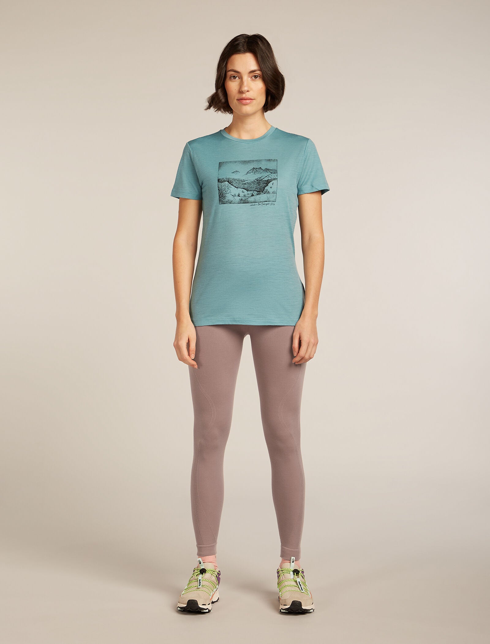 Icebreaker Womens Merino 150 Tech Lite SS Tee Terrain