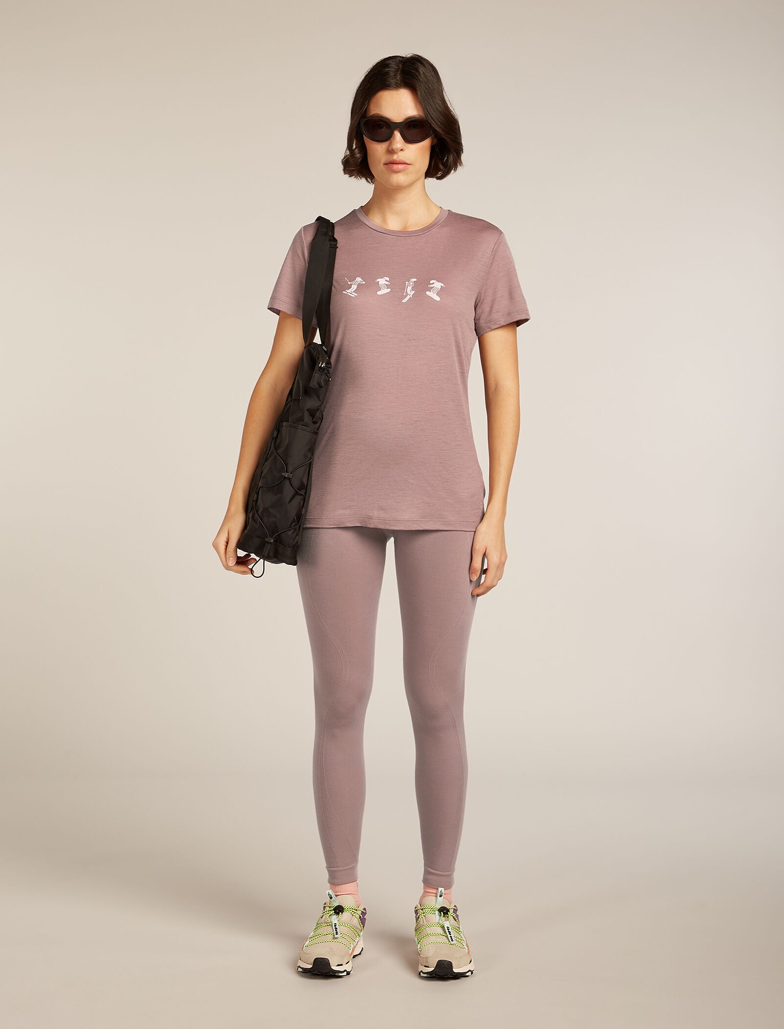 Icebreaker Womens Merino 150 Tech Lite SS Tee Snow Day