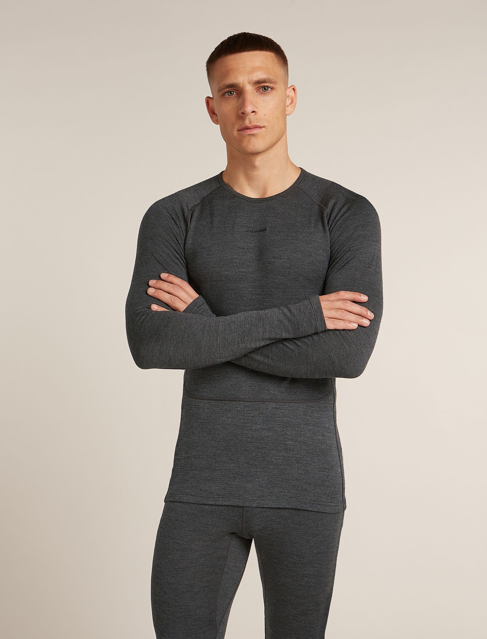 Icebreaker Mens Merino 260 ZoneKnit LS Crewe