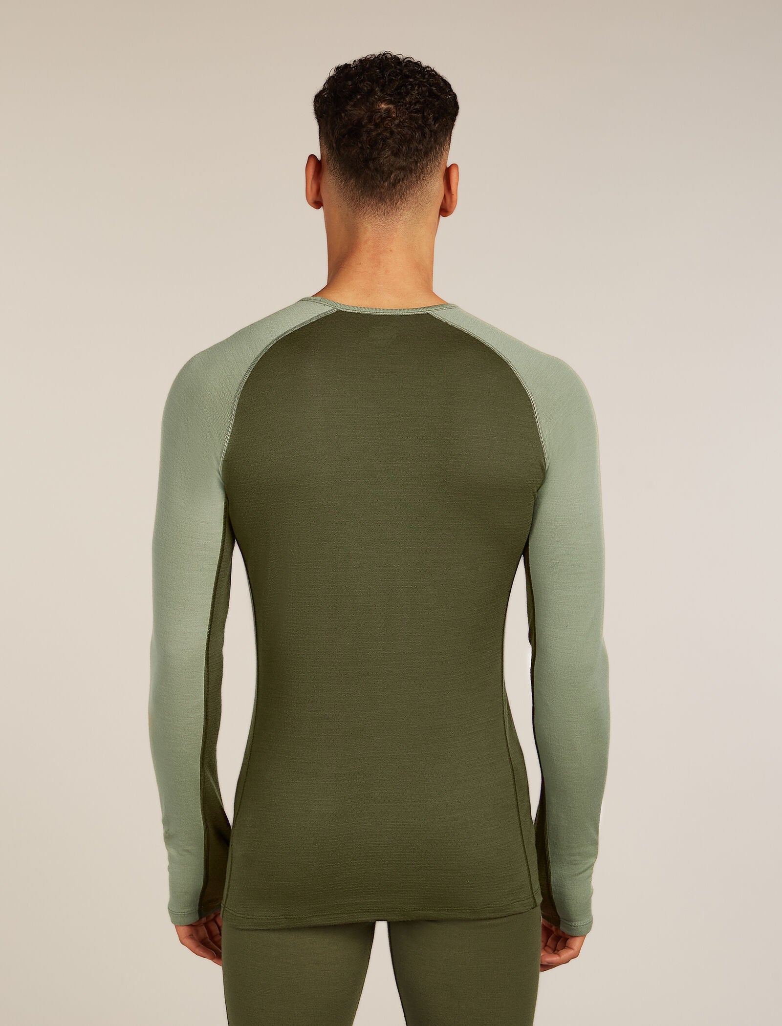 Icebreaker Mens Merino 260 ZoneKnit LS Crewe Medium Jet Hthr