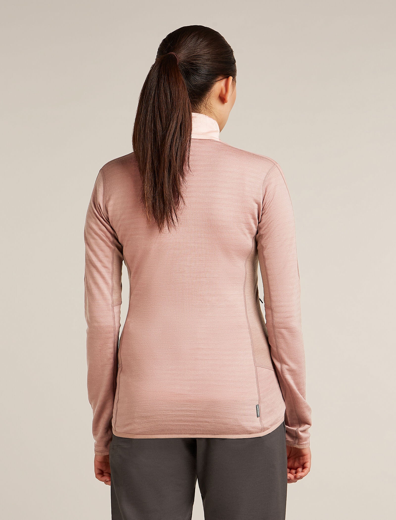 Icebreaker Womens Merino Blend 300 RealFleece Descender LS Zip