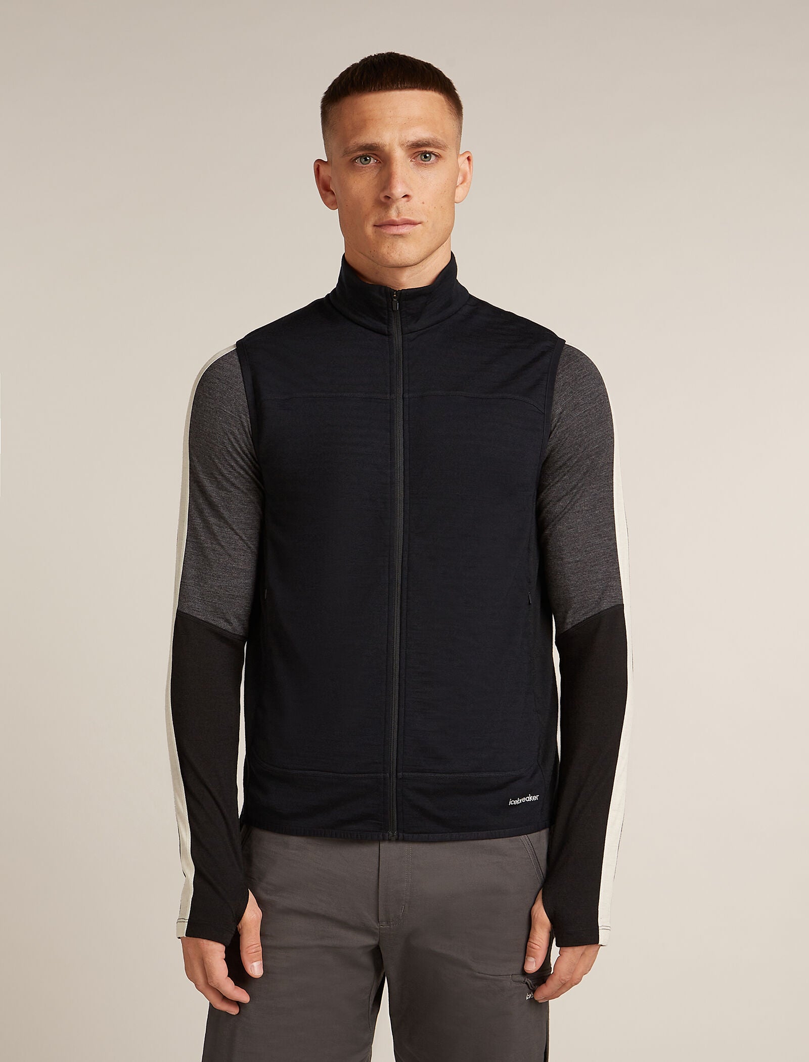 Icebreaker Mens Merino Blend 300 RealFleece Descender Vest