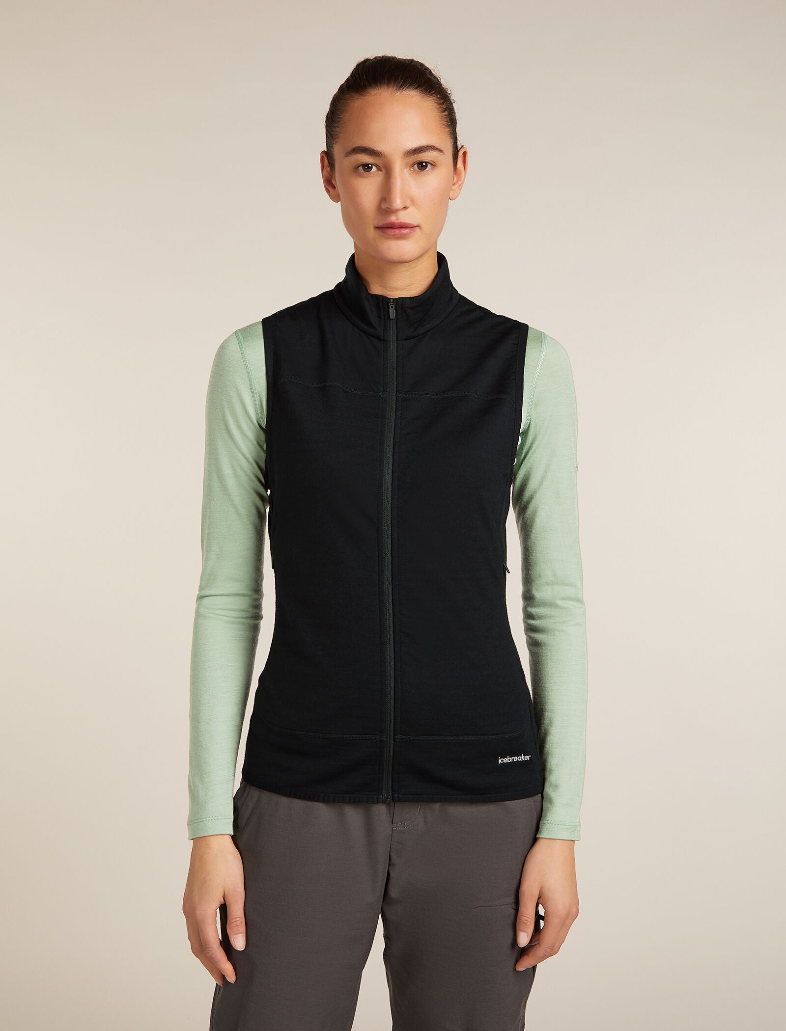 Icebreaker Womens Merino Blend 300 RealFleece Descender Vest