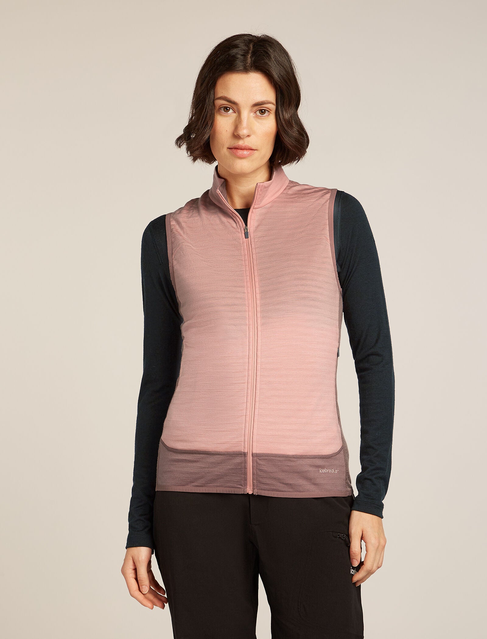 Icebreaker Womens Merino Blend 300 RealFleece Descender Vest