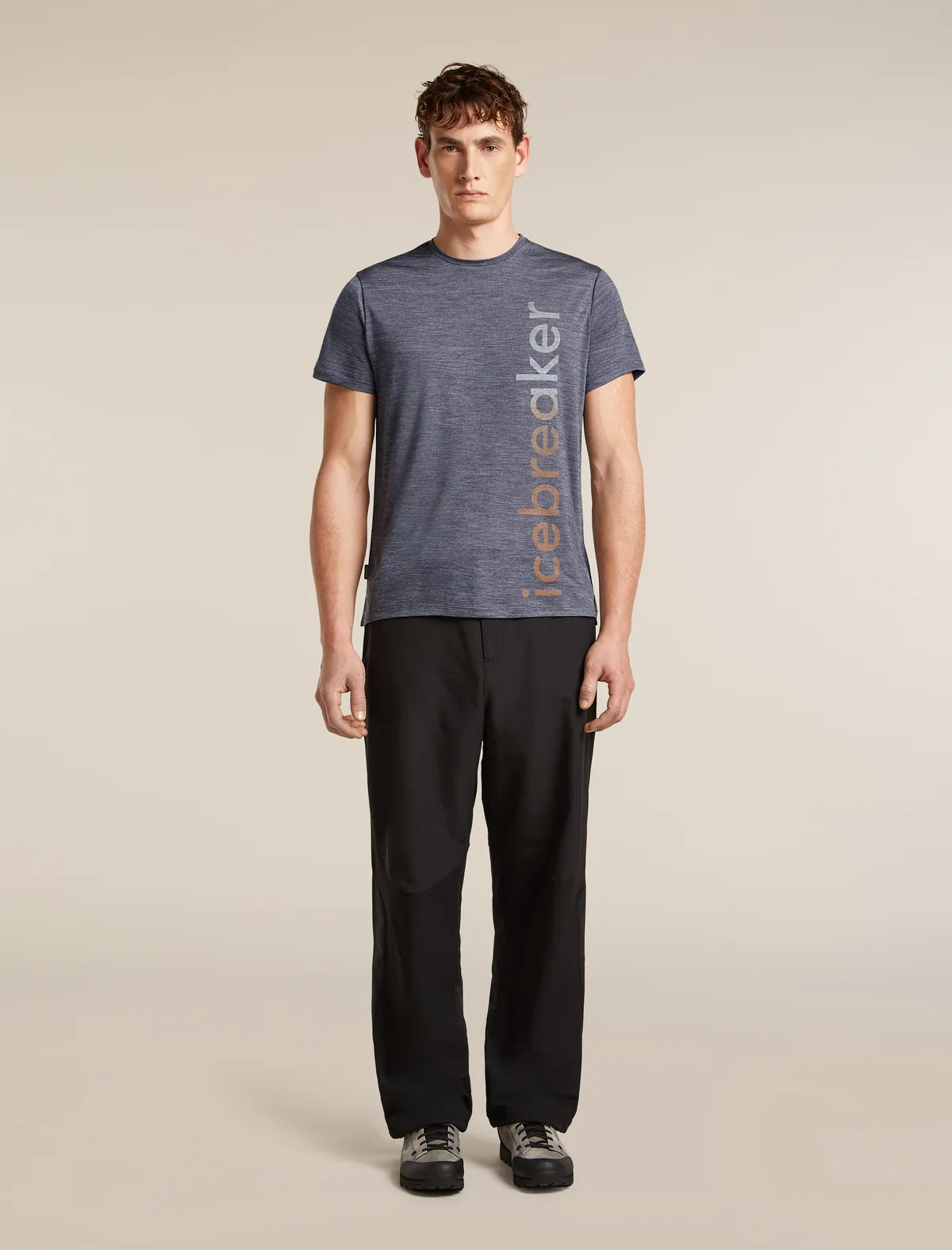 Icebreaker Mens Merino Blend 125 Cool-Lite Sphere SS Tee IB Vertical