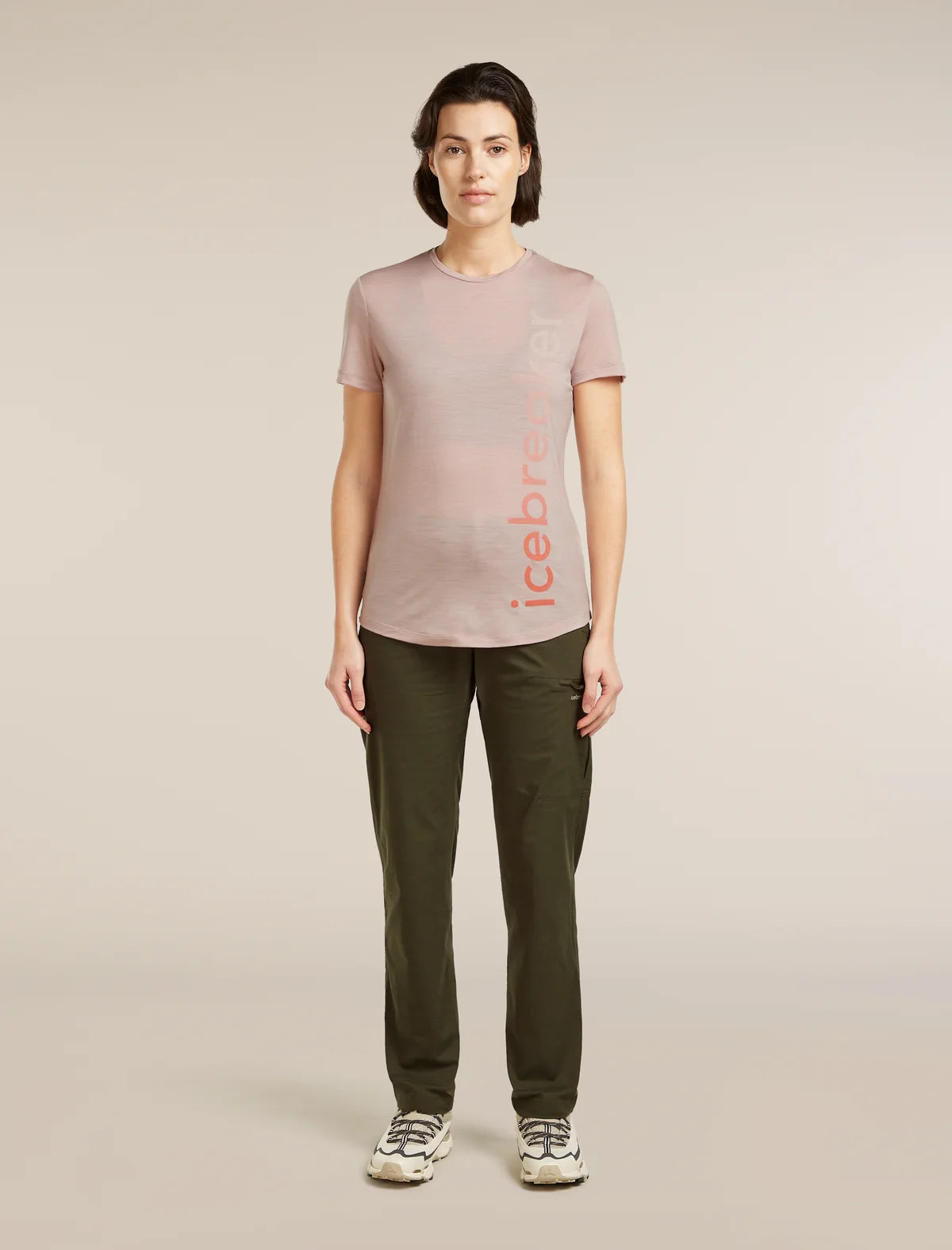 Icebreaker Womens Merino Blend 125 Cool-Lite Sphere SS Tee IB Vertical