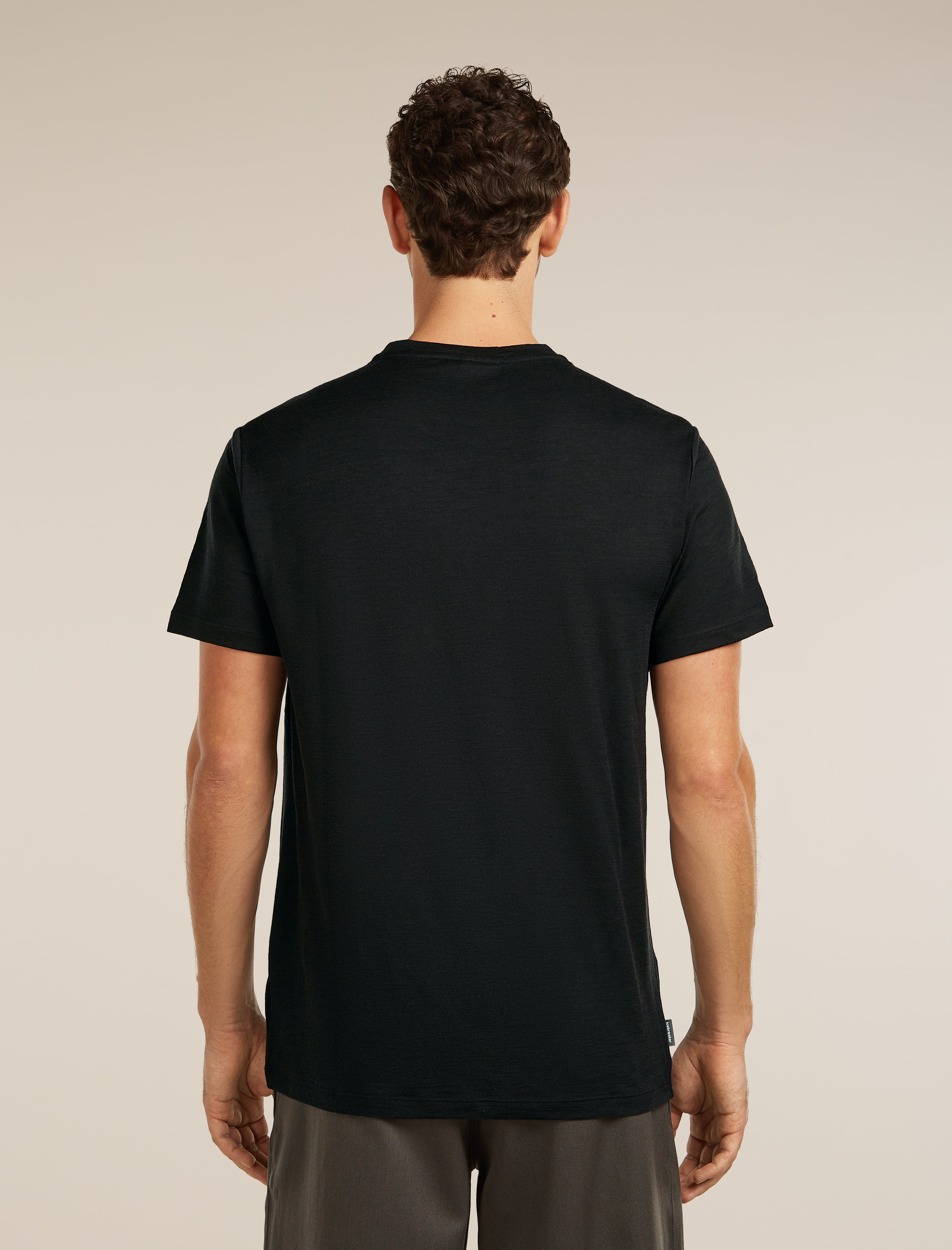 Icebreaker Mens Merino 150 Tech Lite SS Tee Transportage 2XL Black