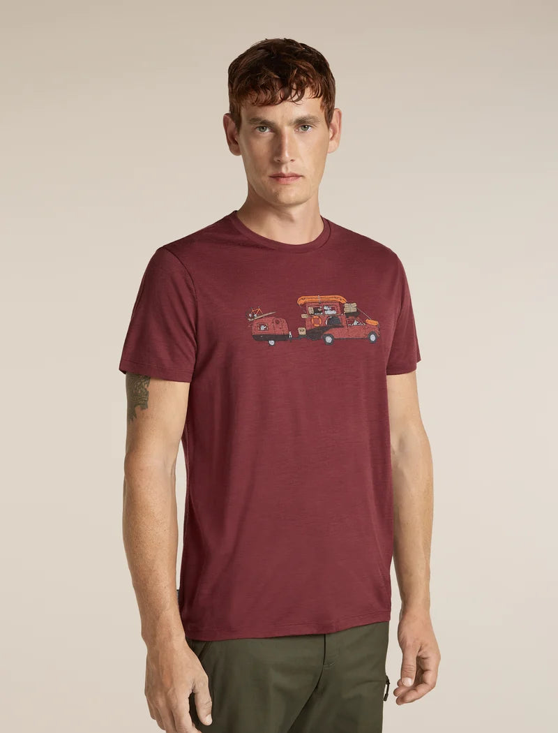 Icebreaker Mens Merino 150 Tech Lite SS Tee Transportage PORT