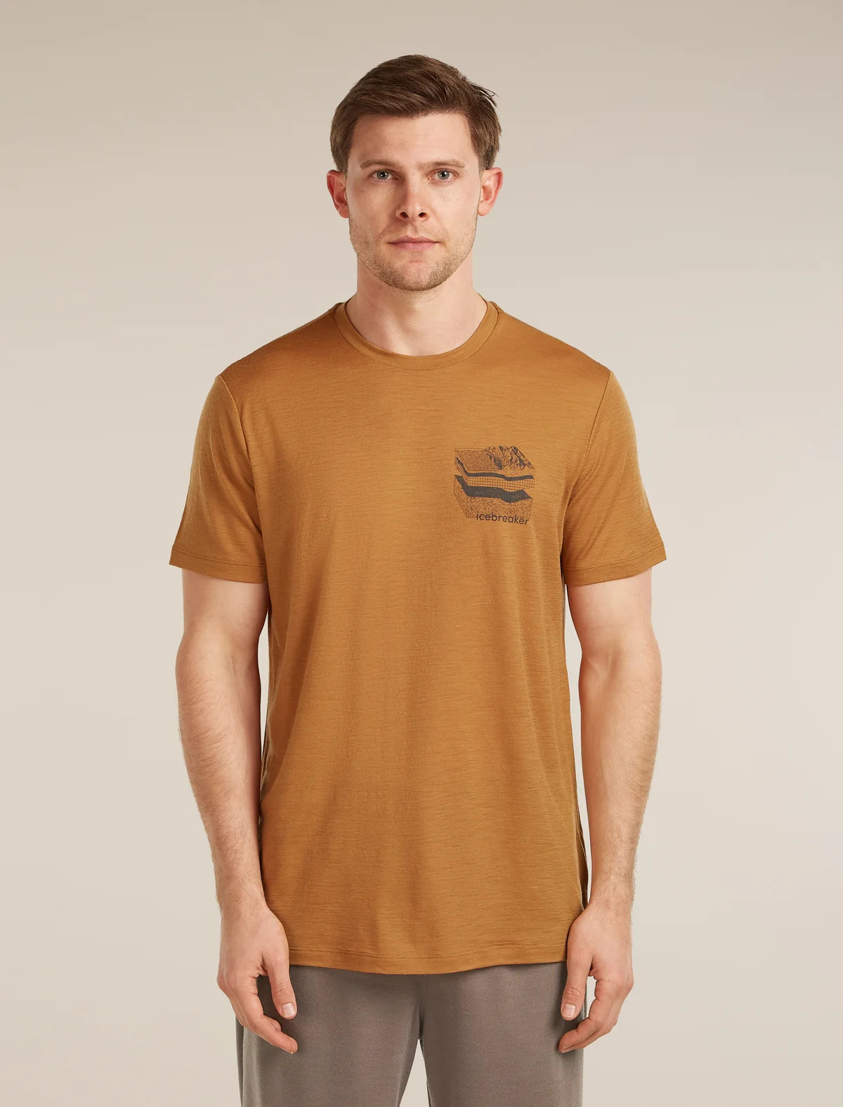 Icebreaker Mens Merino 150 Tech Lite SS Tee Evolving Layers
