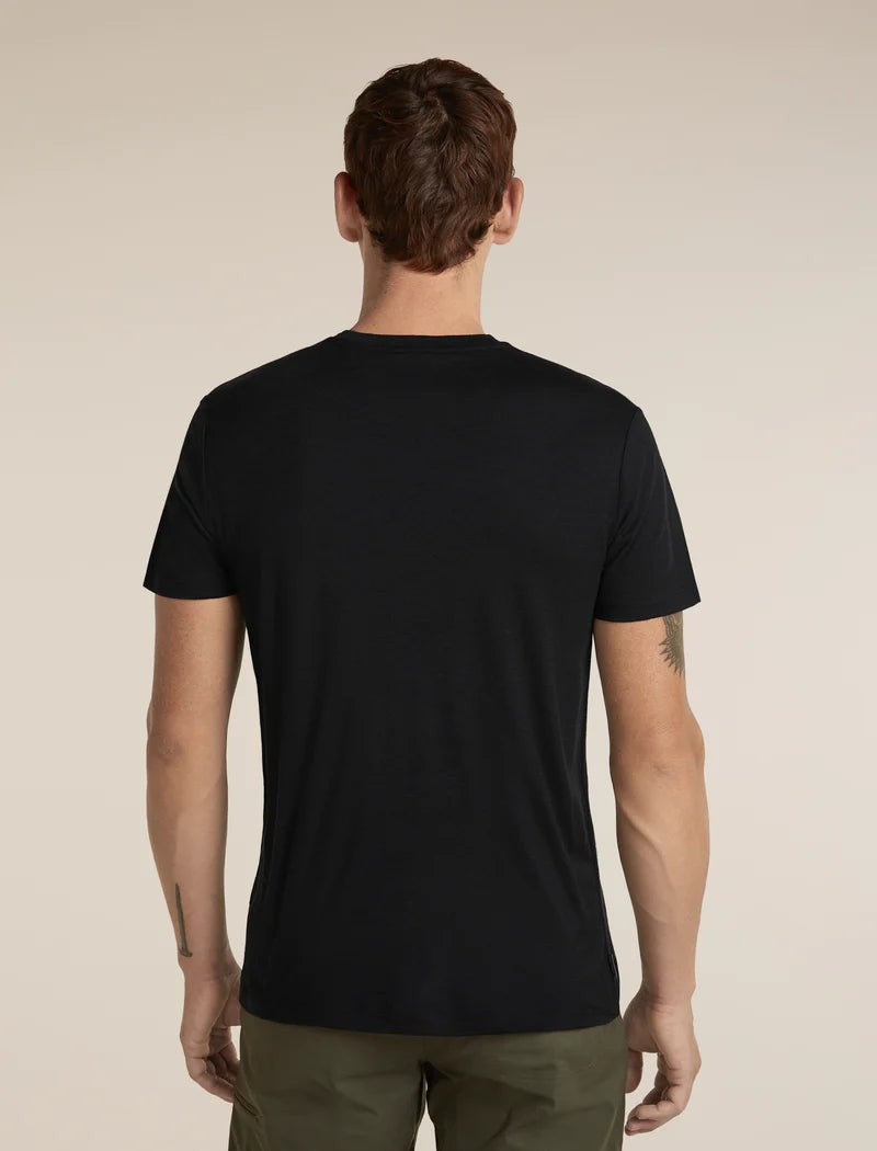 Icebreaker Mens Merino 150 Tech Lite SS Tee Range Stripes