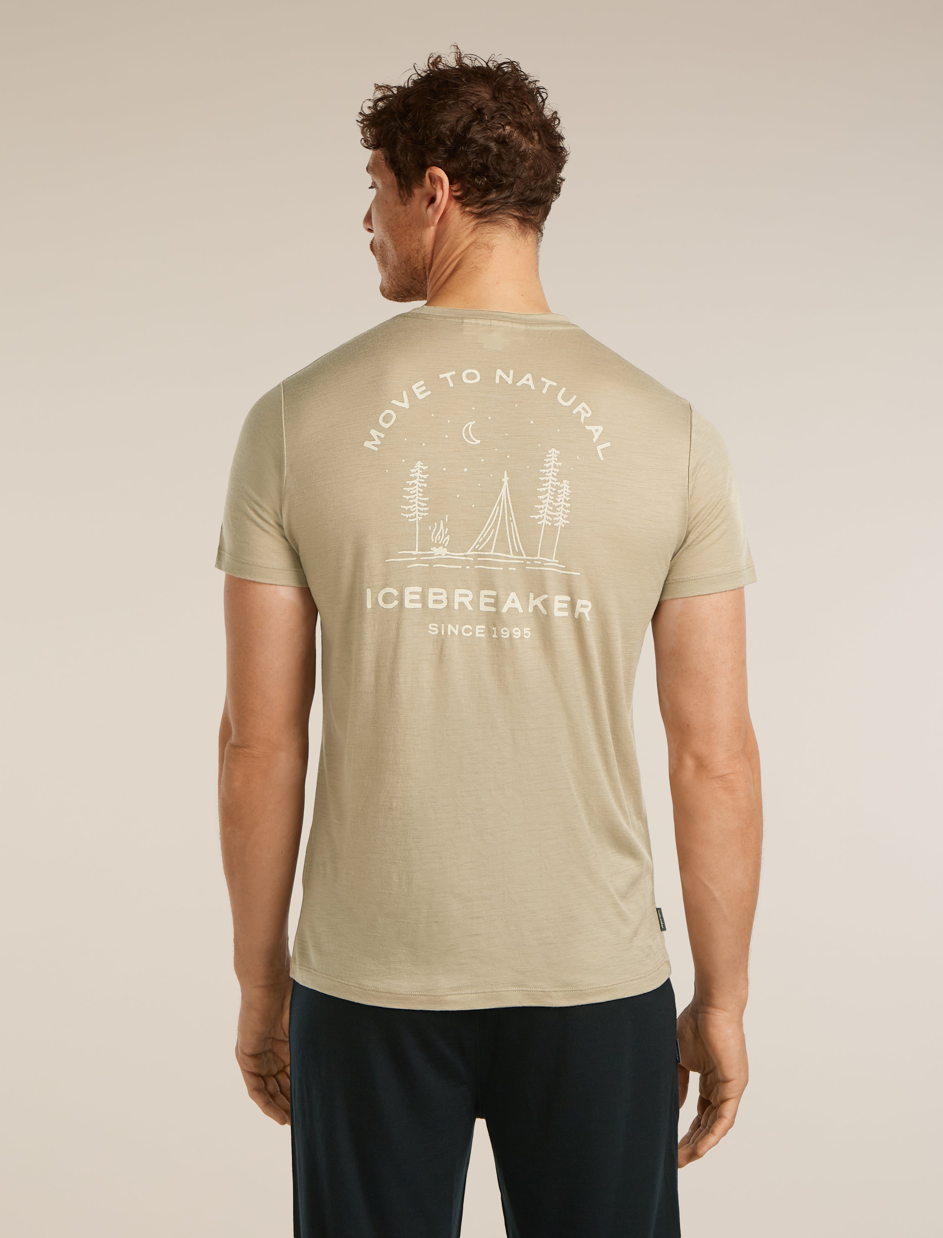 Icebreaker Mens Merino 150 Tech Lite SS Tee Peaceful Pass