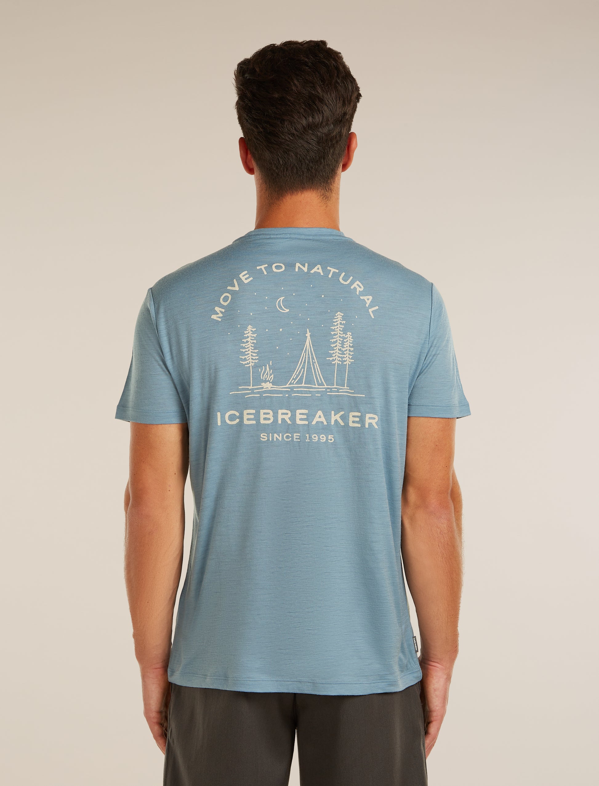 Icebreaker Mens Merino 150 Tech Lite SS Tee Peaceful Pass
