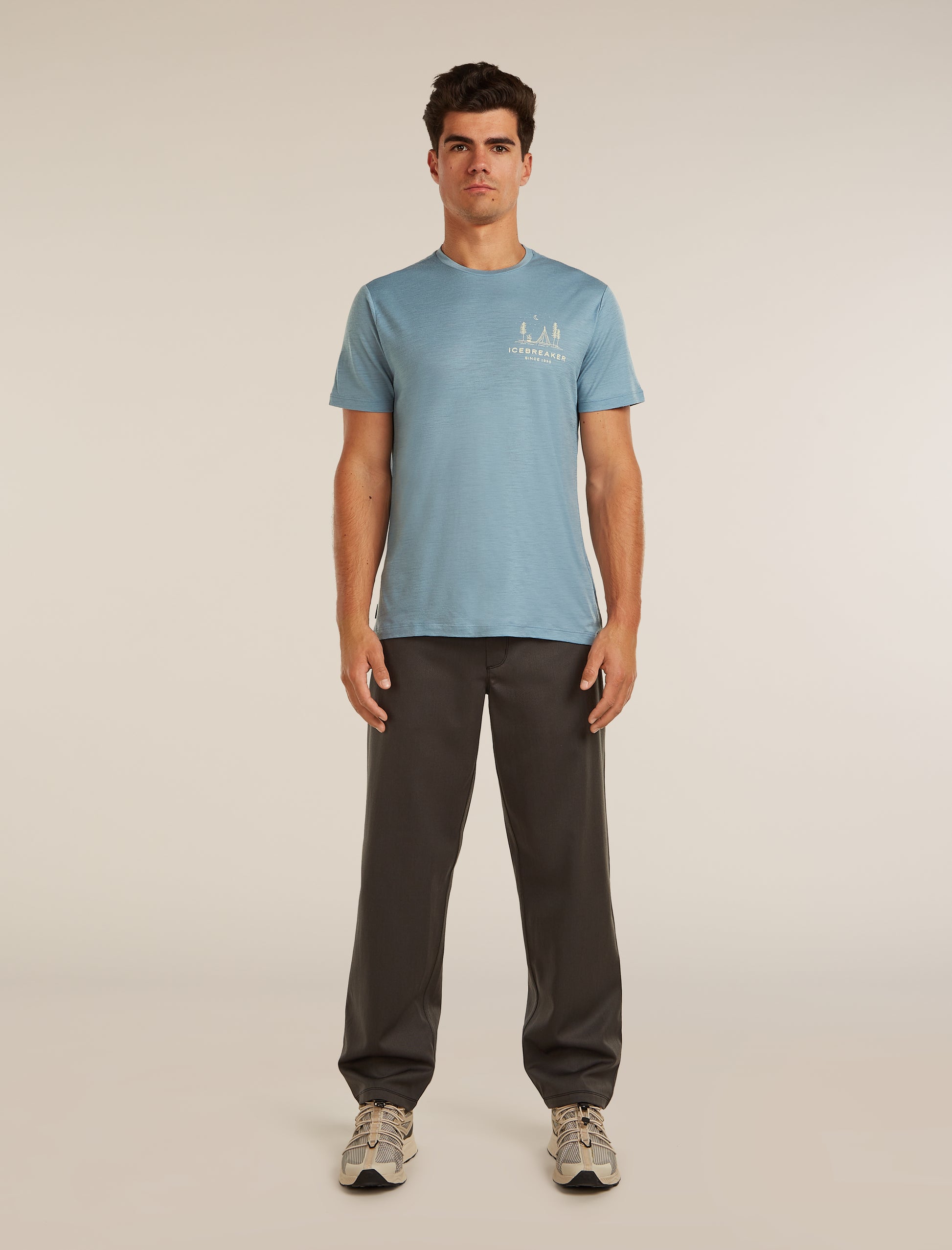 Icebreaker Mens Merino 150 Tech Lite SS Tee Peaceful Pass