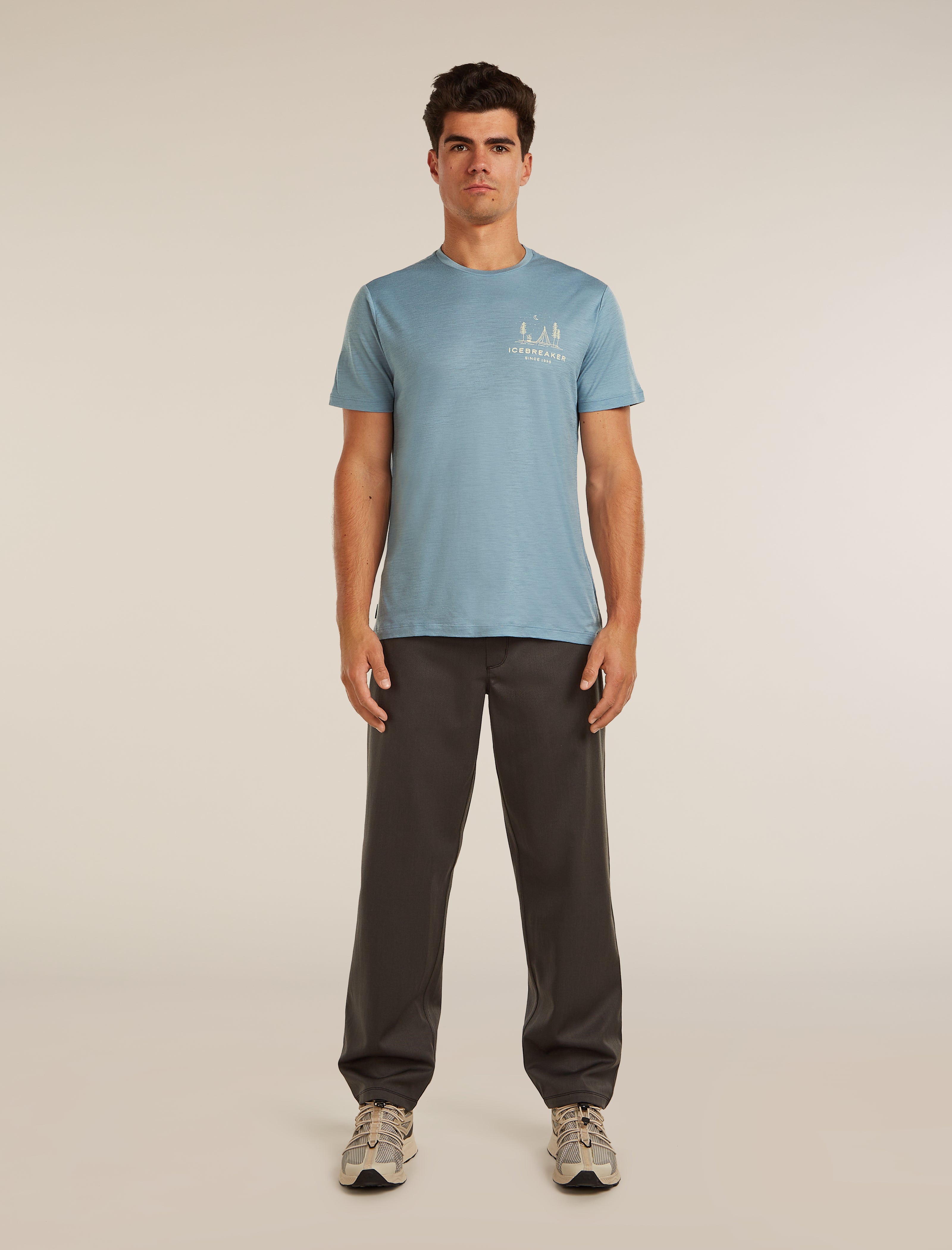 Icebreaker Mens Merino 150 Tech Lite SS Tee Peaceful Pass