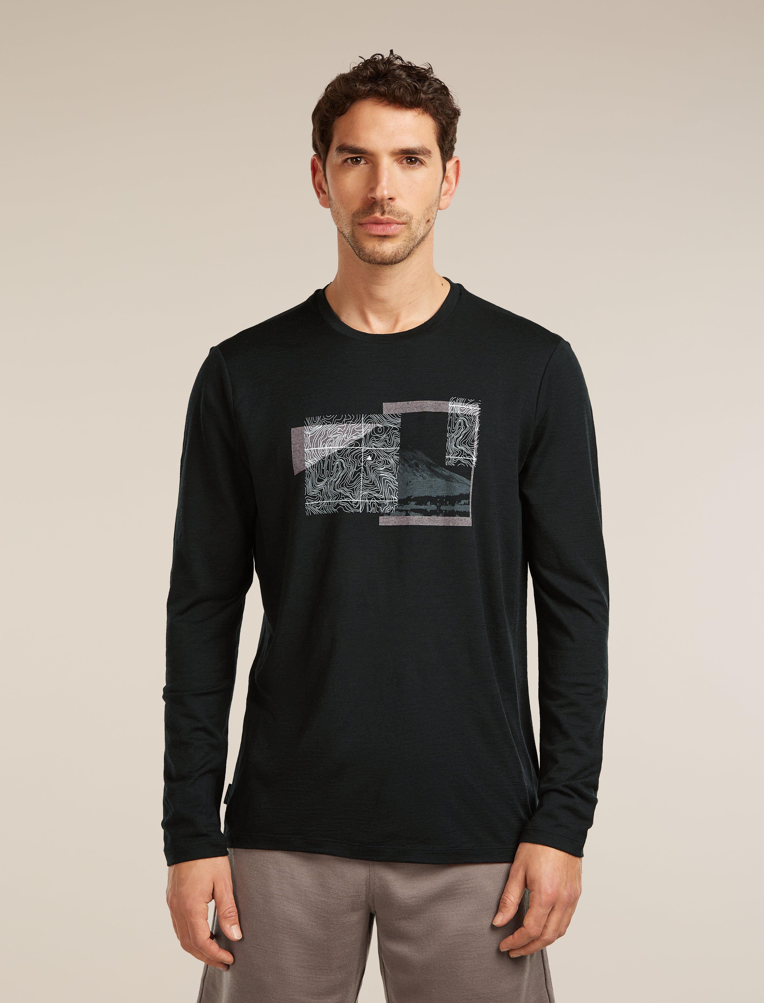 Icebreaker Mens Merino 150 Tech Lite LS Tee Peak Balance