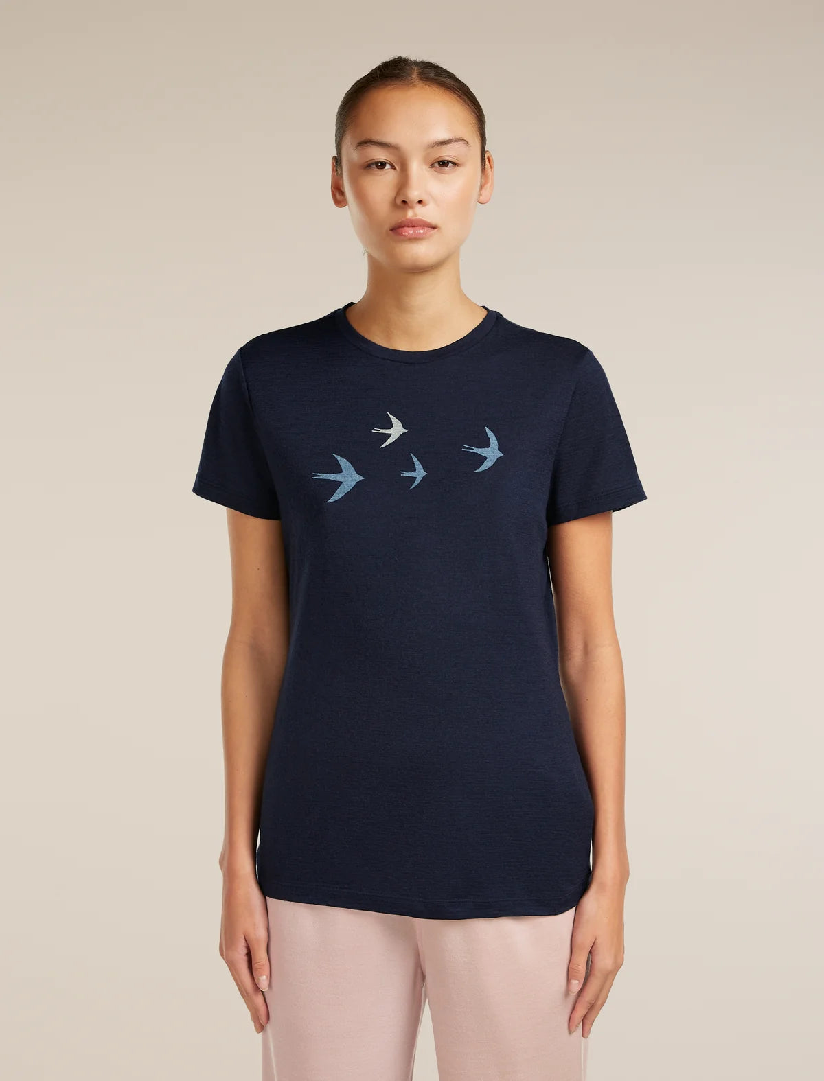 Icebreaker Womens Merino 150 Tech Lite SS Tee Bird Transit