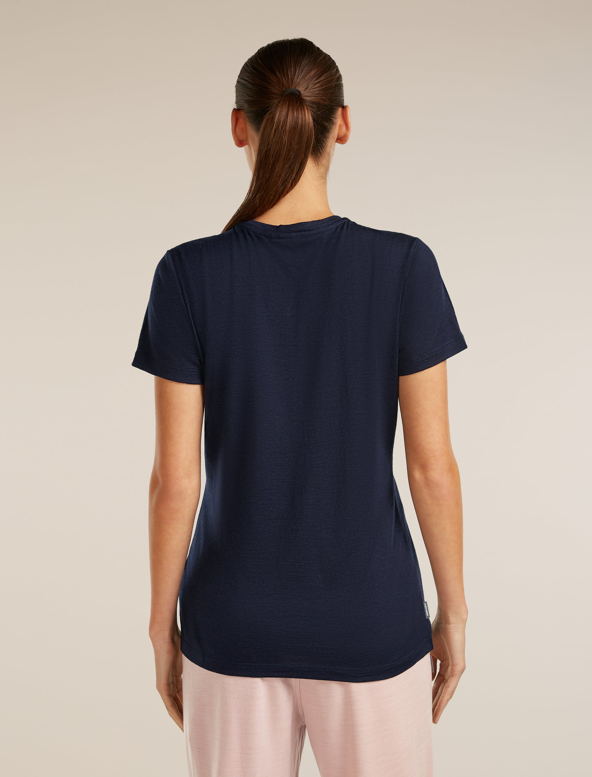 Icebreaker Womens Merino 150 Tech Lite SS Tee Bird Transit Small Ecru Hthr