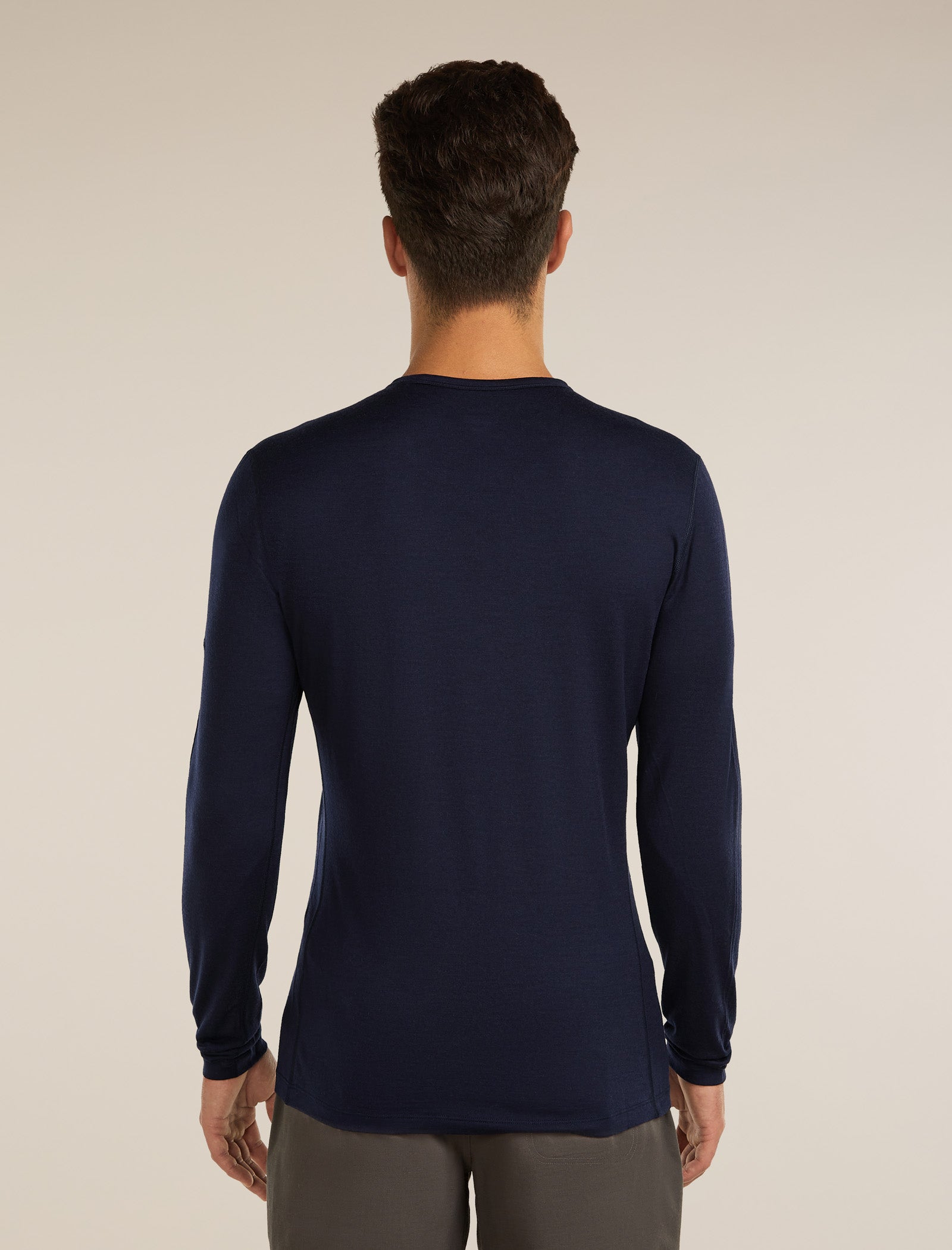 Icebreaker Mens Merino 200 Oasis LS Crewe Bear Tour 2XL Midnight Navy