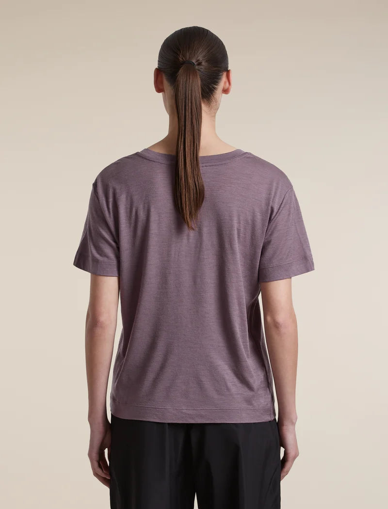 Icebreaker Womens Merino 150 Tech Lite SS Relaxed V Neck Tee