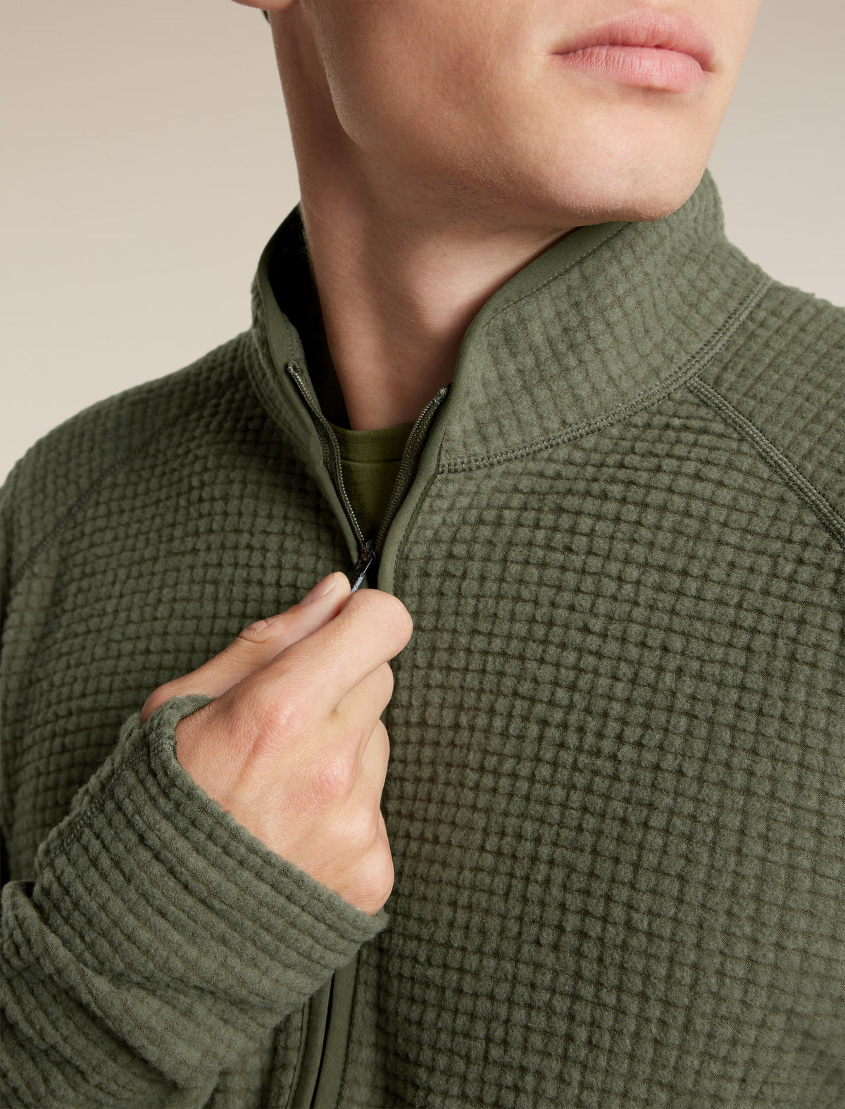 Icebreaker Mens Merino 400 RealFleece Peaksland LS Half Zip