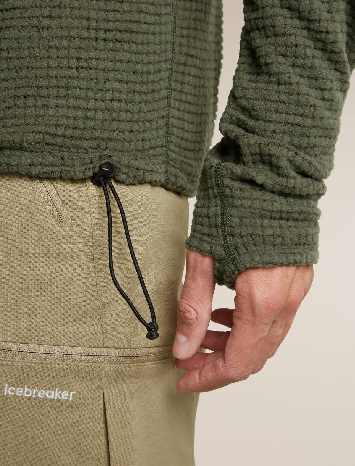Icebreaker Mens Merino 400 RealFleece Peaksland LS Half Zip