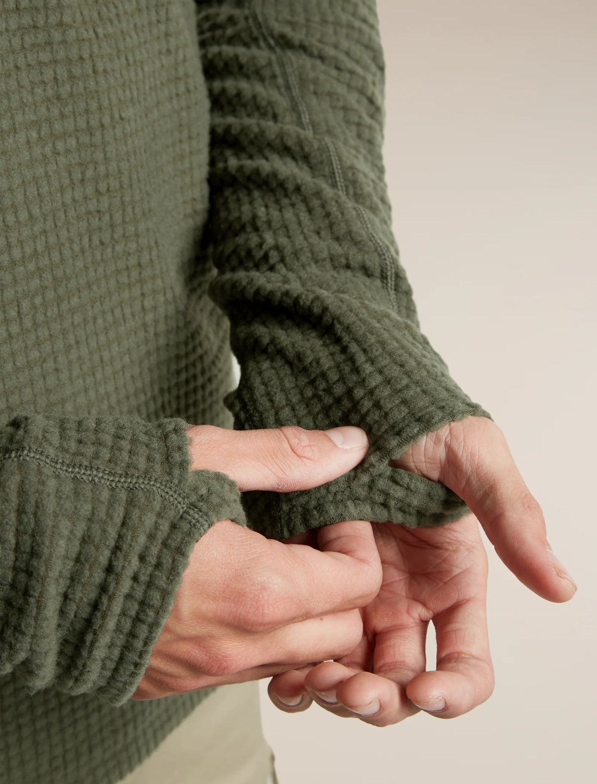 Icebreaker Mens Merino 400 RealFleece Peaksland LS Half Zip
