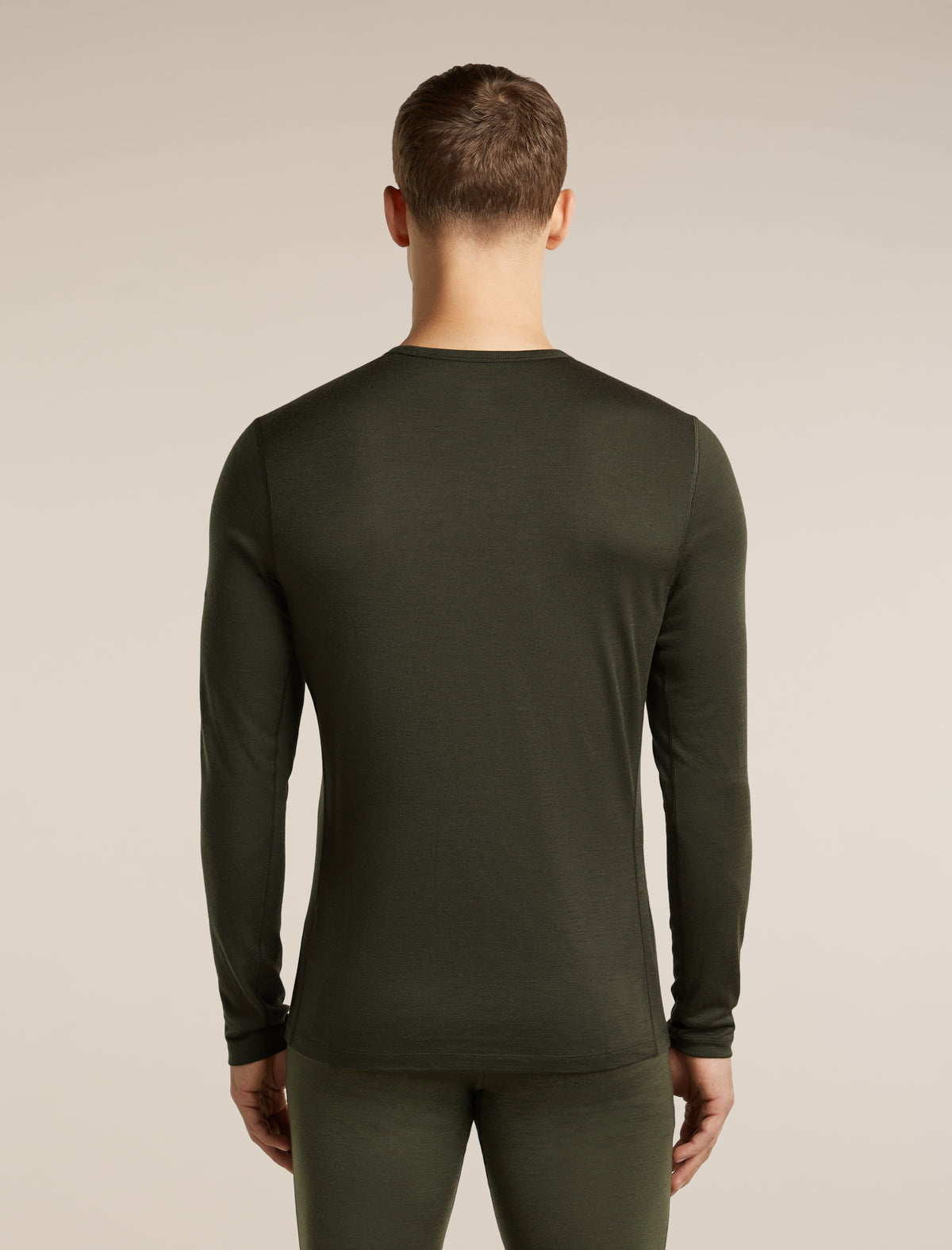 Icebreaker Mens Merino 200 Oasis LS Crewe Skiing Yeti