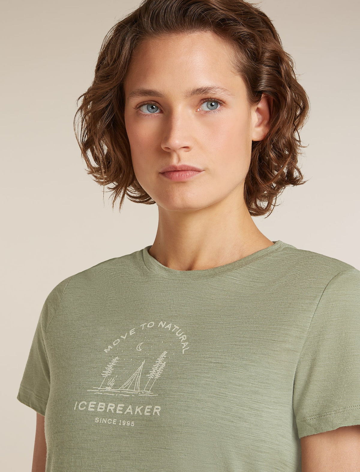 Icebreaker Womens Merino 150 Tech Lite SS Tee Peaceful Pass