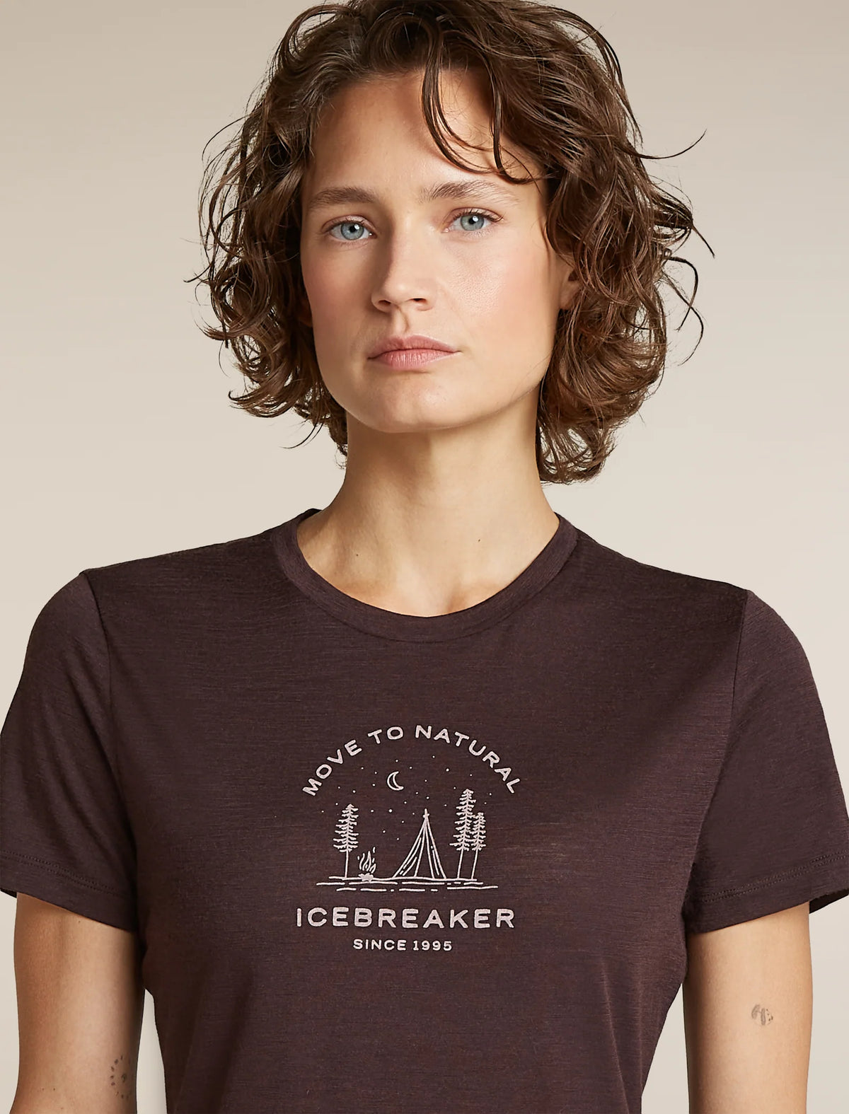 Icebreaker Womens Merino 150 Tech Lite SS Tee Peaceful Pass