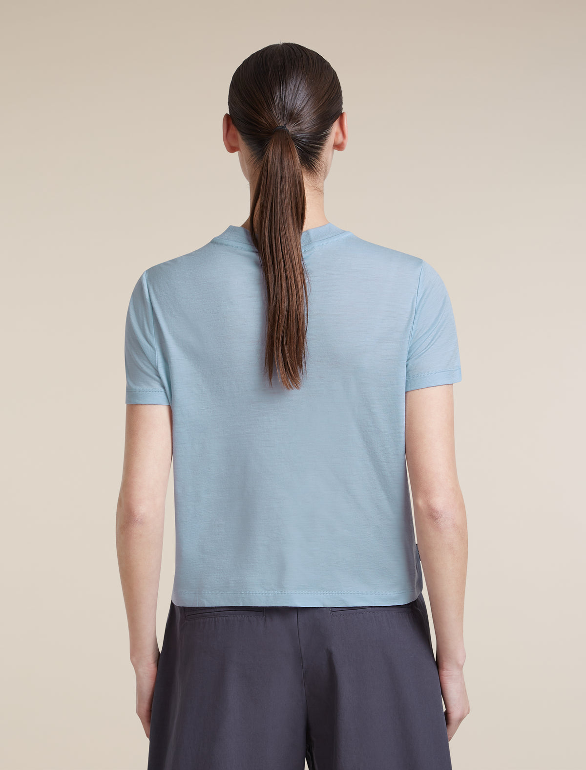 Icebreaker Womens Merino 150 Tech Lite SS Crop Tee Great Heights