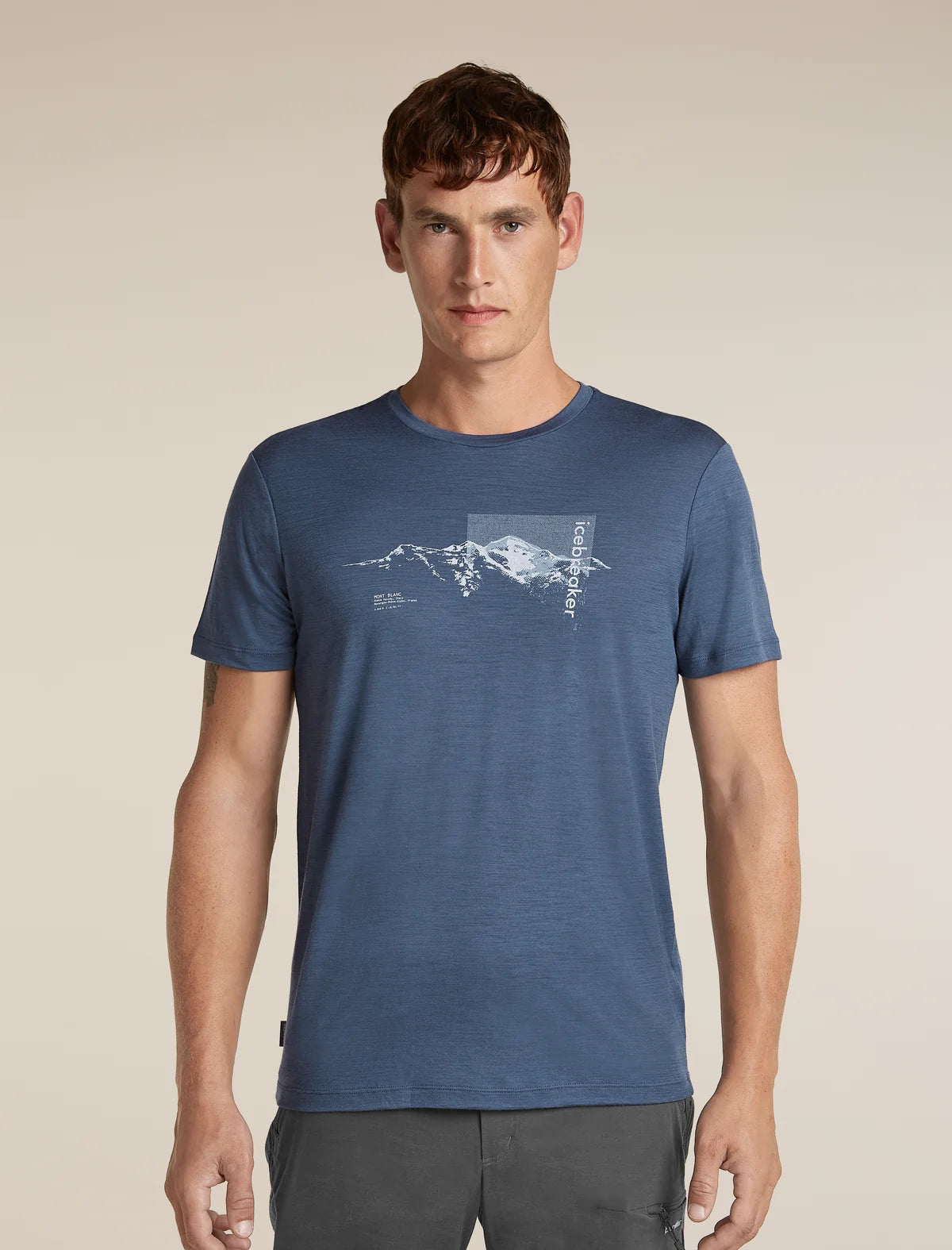 Icebreaker Mens Merino 150 Tech Lite SS Tee Pure Altitude DAWN