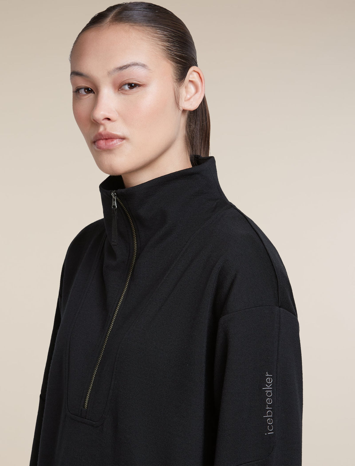 Icebreaker Womens Merino 150 Drift Relaxed LS Half Zip