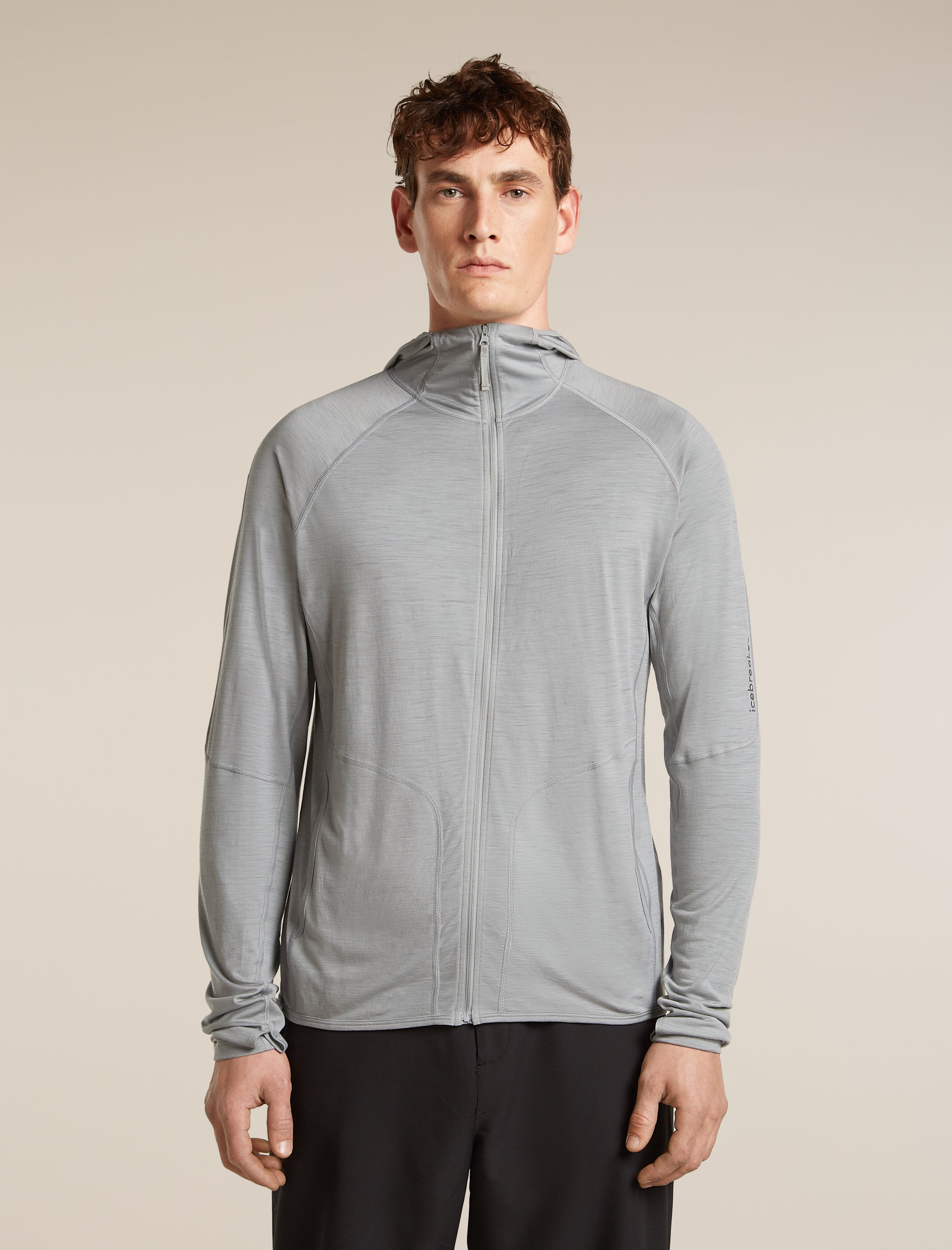 Icebreaker Mens 150 MerinoFine Ace LS Zip Hoodie