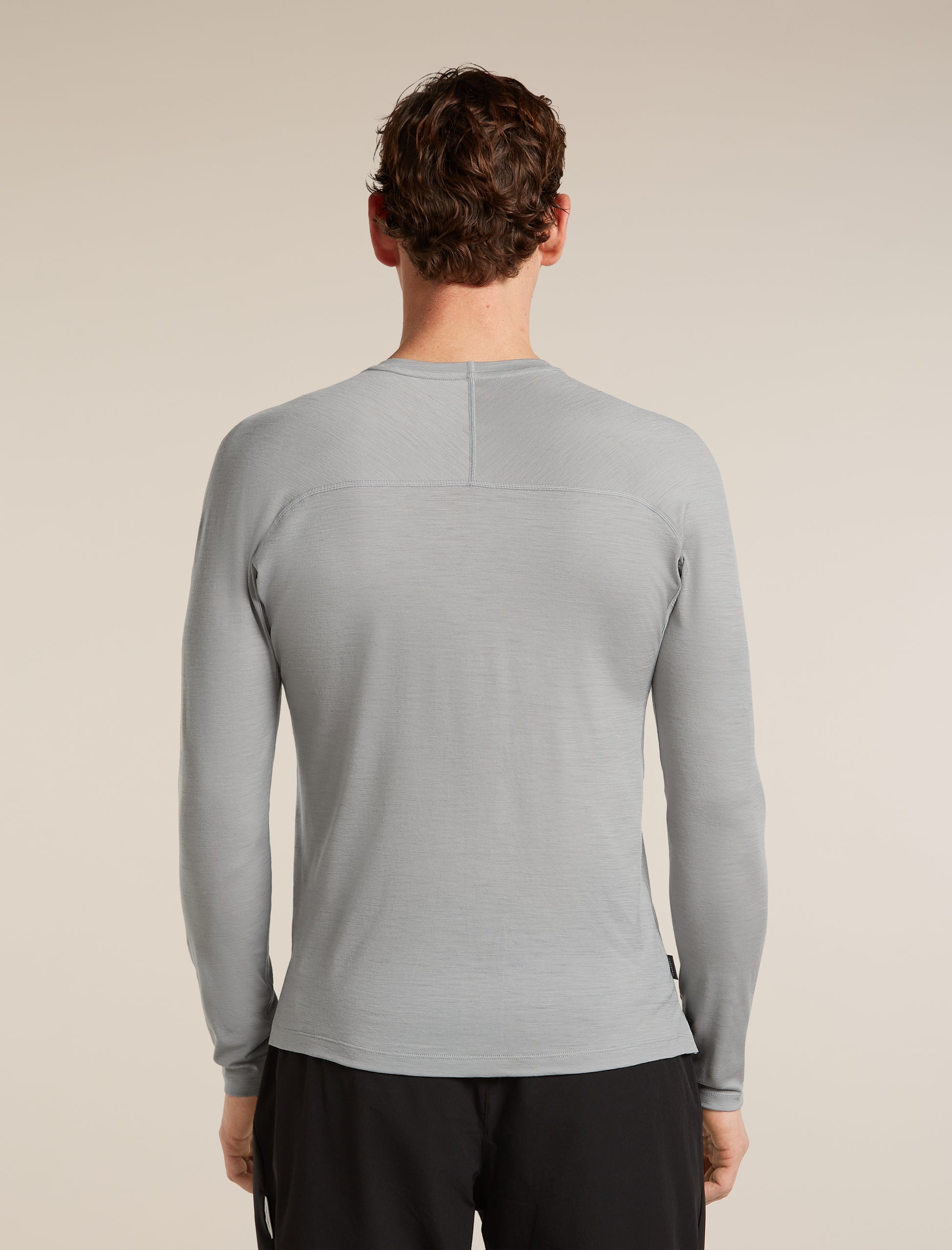 Icebreaker Mens 150 MerinoFine Ace LS Tee Large Proto Grey