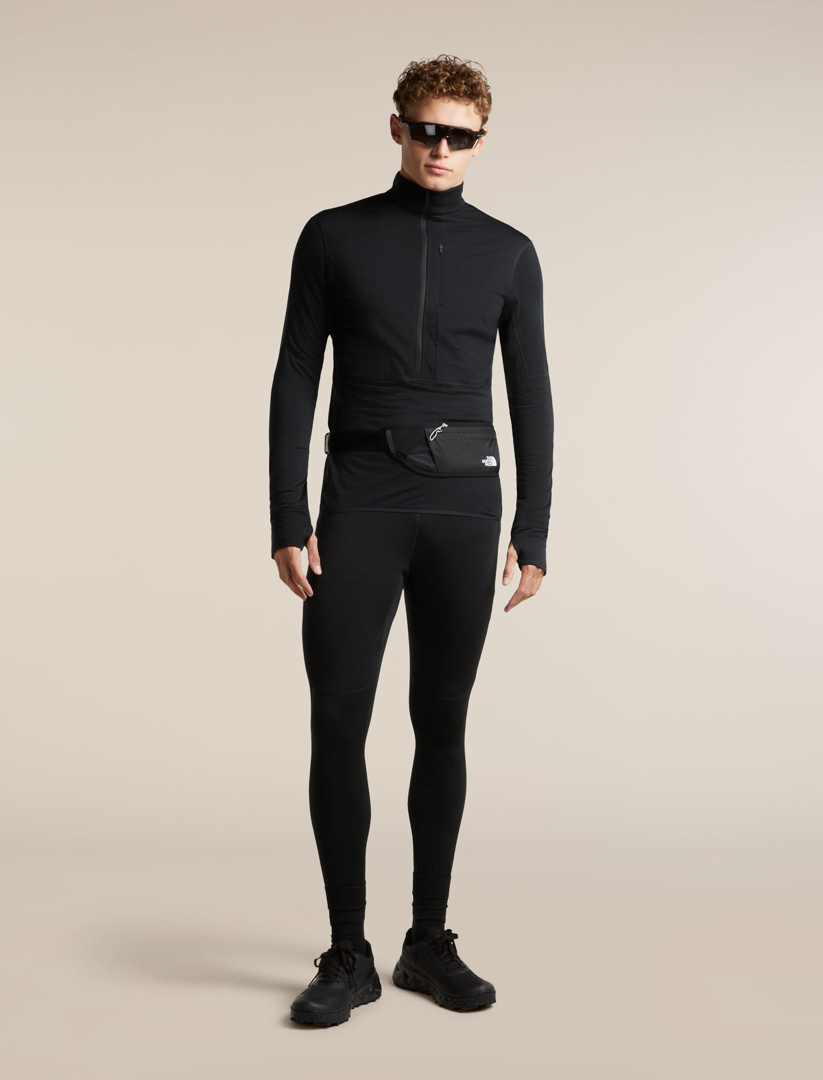 Icebreaker Mens Merino 200 Realfleece Descender LS Half