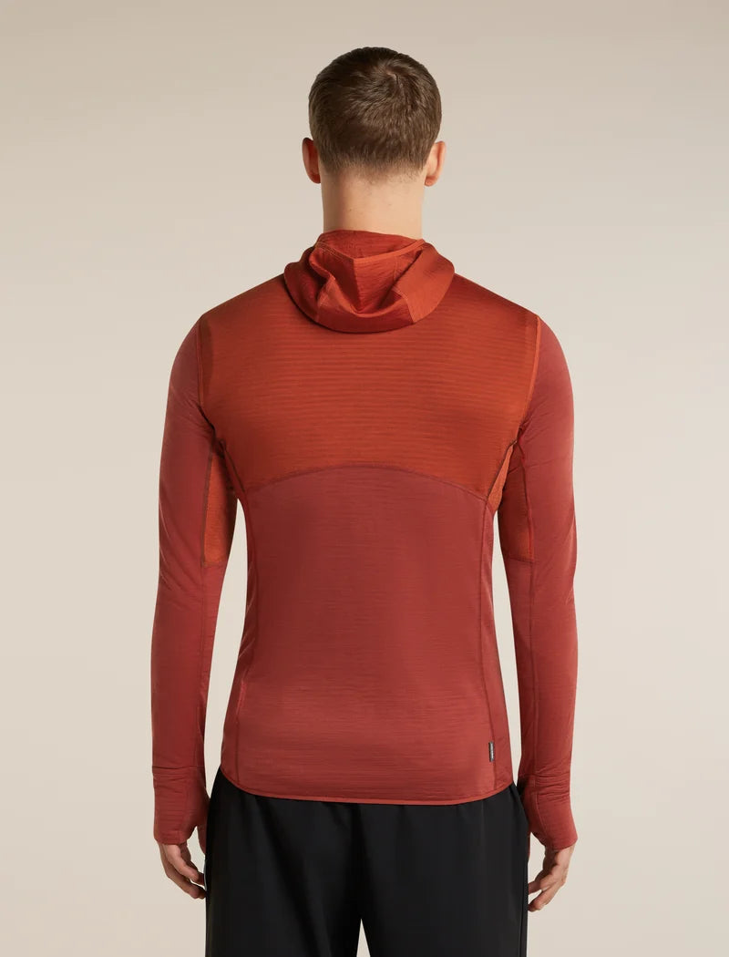 Icebreaker Mens Merino Blend 200 RealFleece Descender LS Zip Hoodie