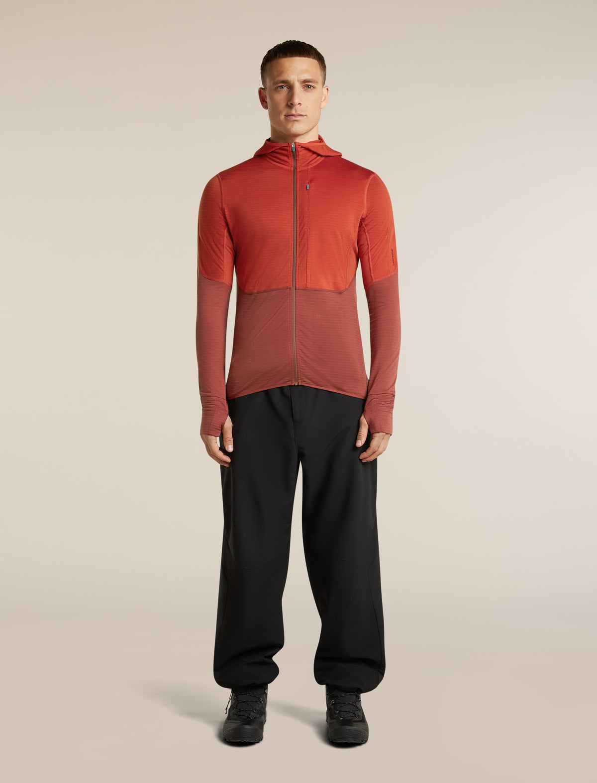 Icebreaker Mens Merino 200 Realfleece Descender LS Zip
