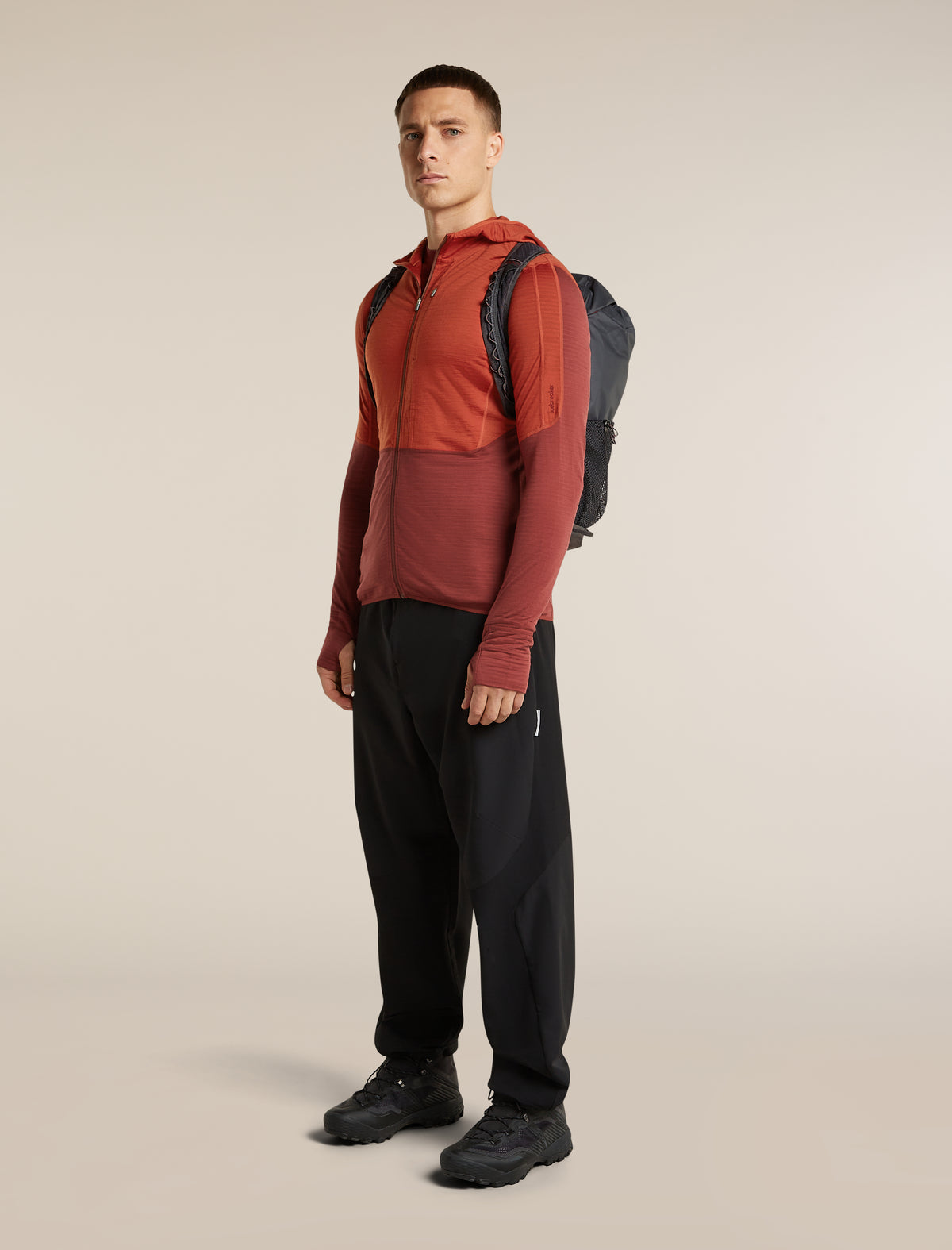 Icebreaker Mens Merino 200 Realfleece Descender LS Zip