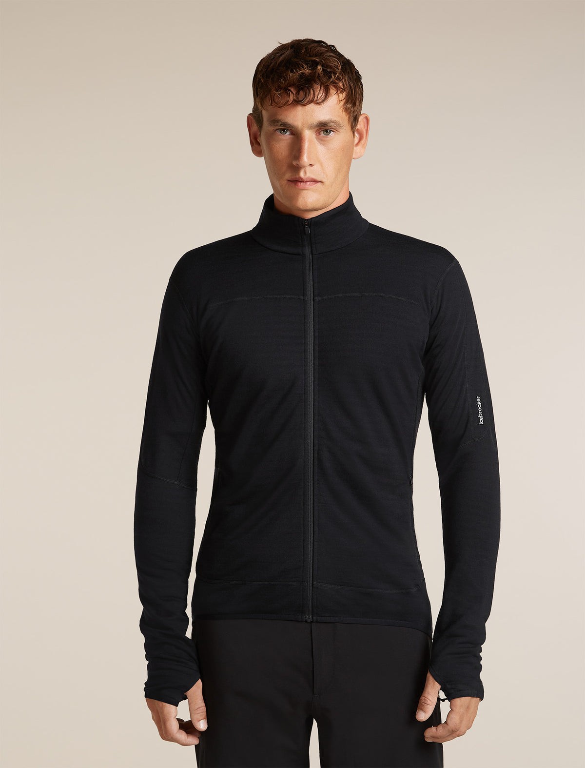 Icebreaker Mens Merino 300 RealFleece Descender LS Zip