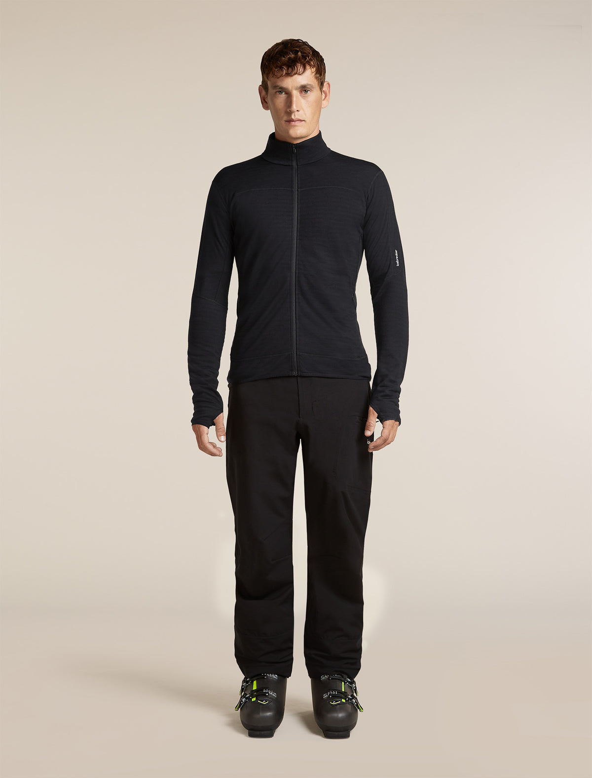 Icebreaker Mens Merino 300 RealFleece Descender LS Zip