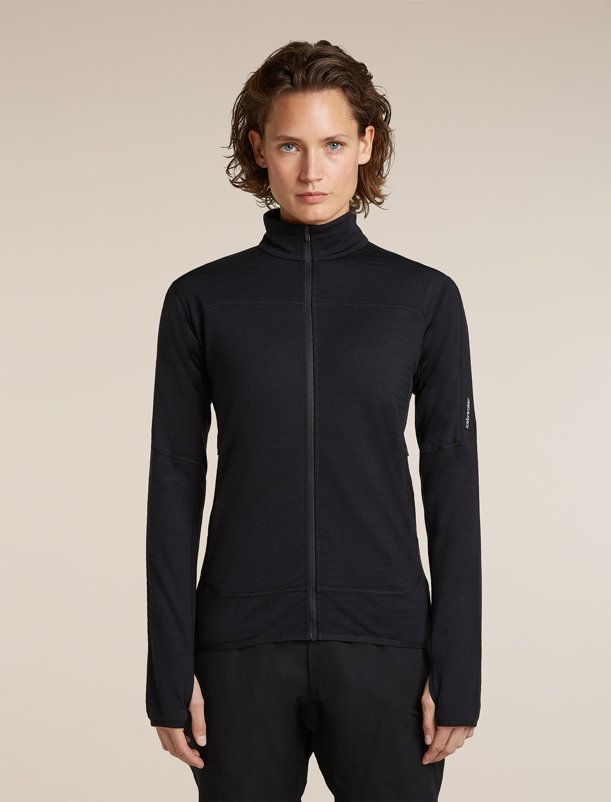 Icebreaker Womens Merino 300 RealFleece Descender LS Zip