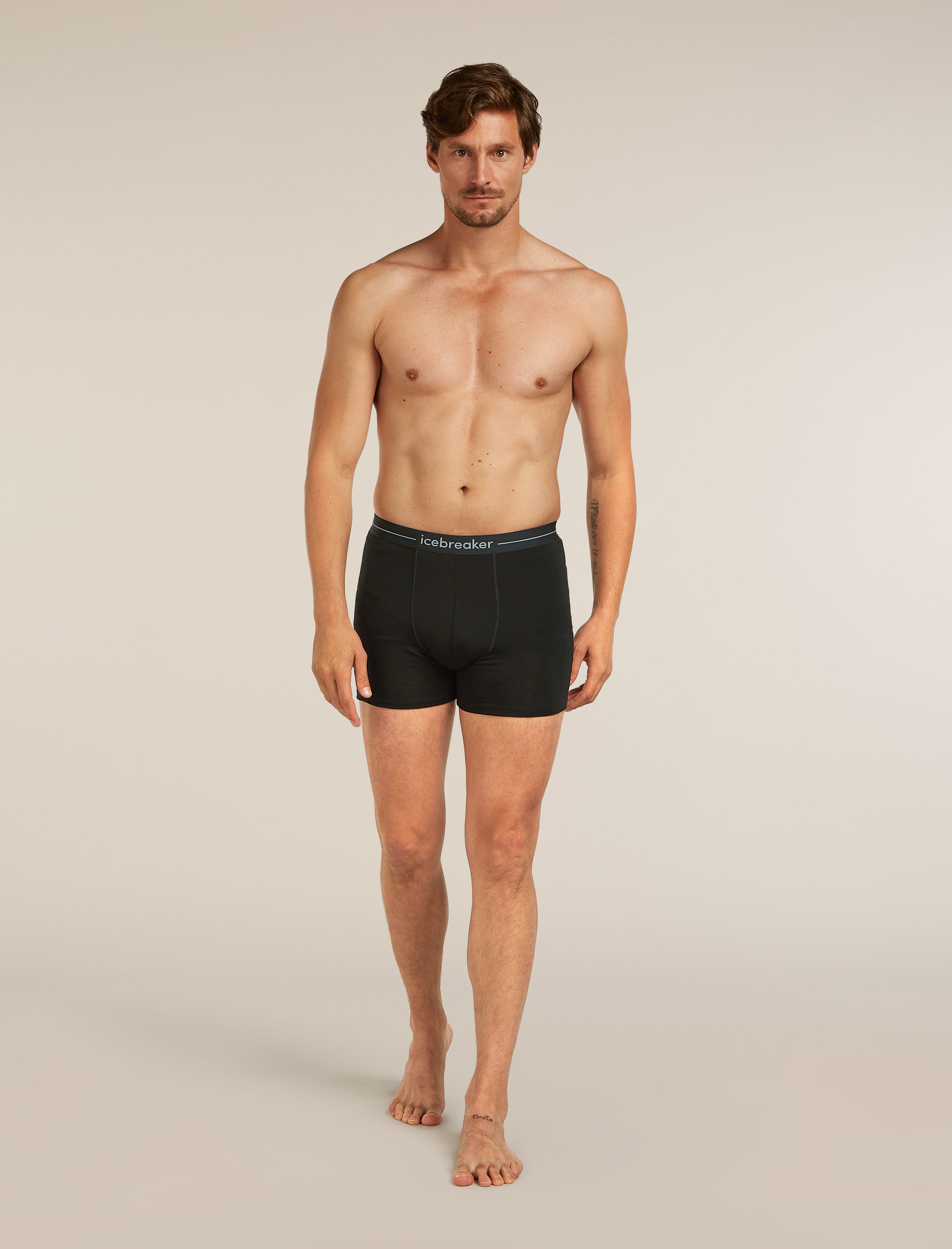 Icebreaker Mens Merino 150 Anatomica Boxers Black