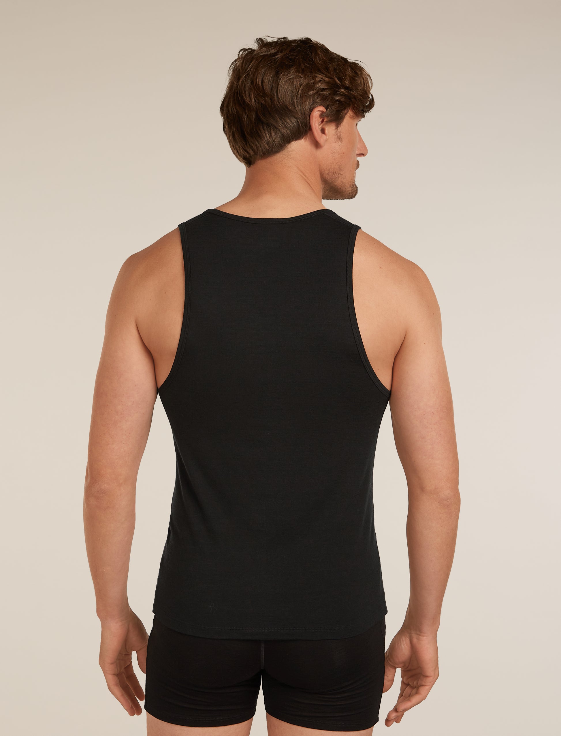 Icebreaker Mens Merino 150 Anatomica Tank 2XL Black