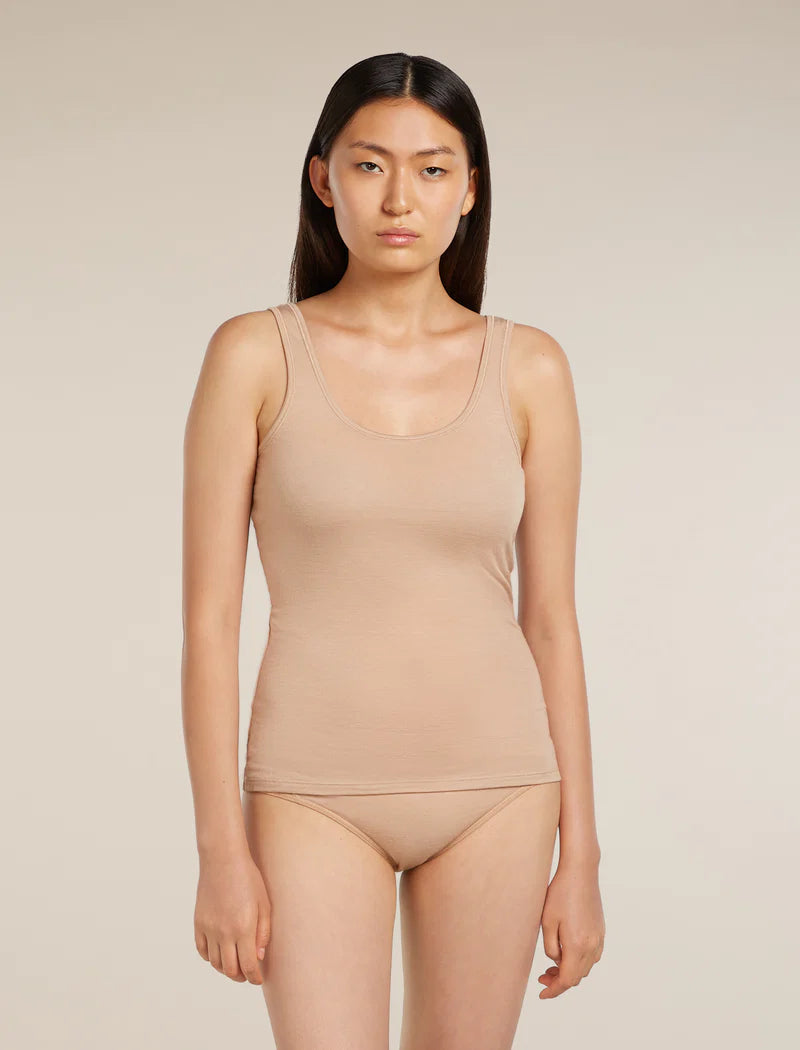 Icebreaker Womens Merino 150 Siren Tank Praline
