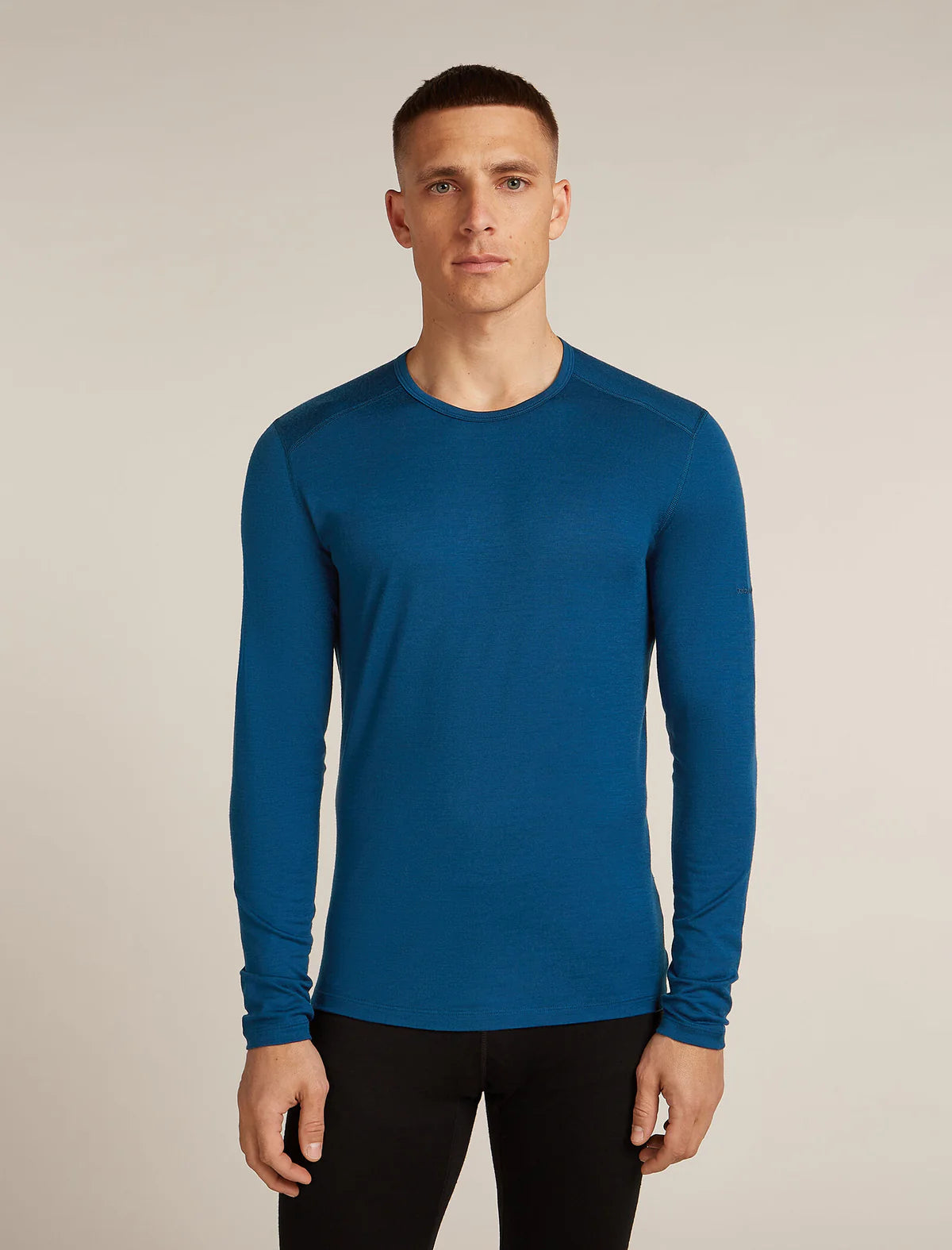 Icebreaker Mens Merino 200 Oasis LS Crewe Atlantis
