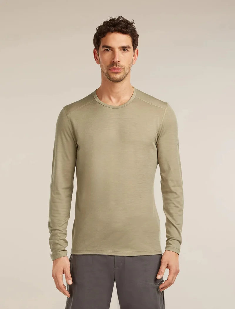 Icebreaker Mens Merino 200 Oasis LS Crewe Flagstone